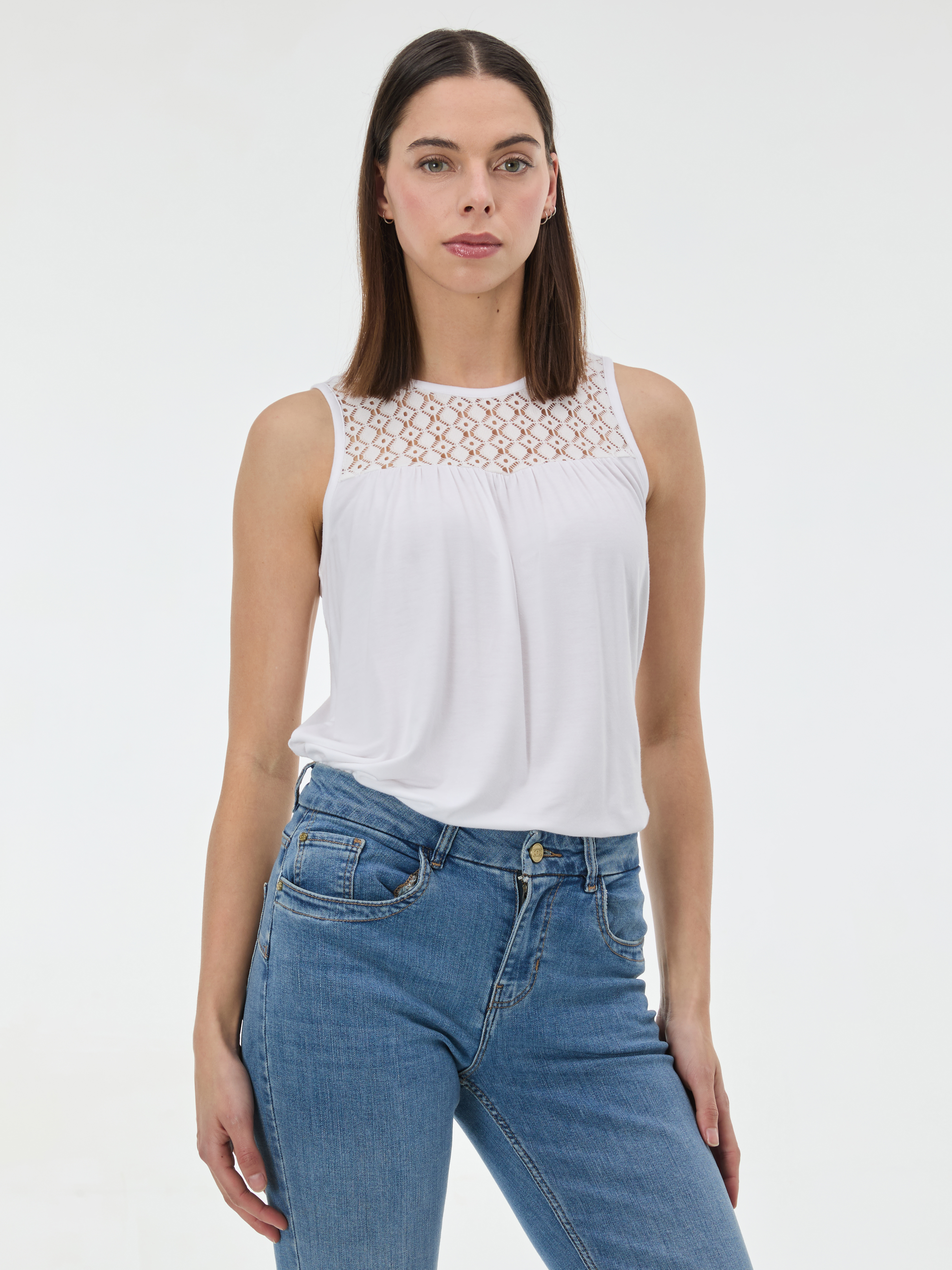 Бял дамски потник ORSAY