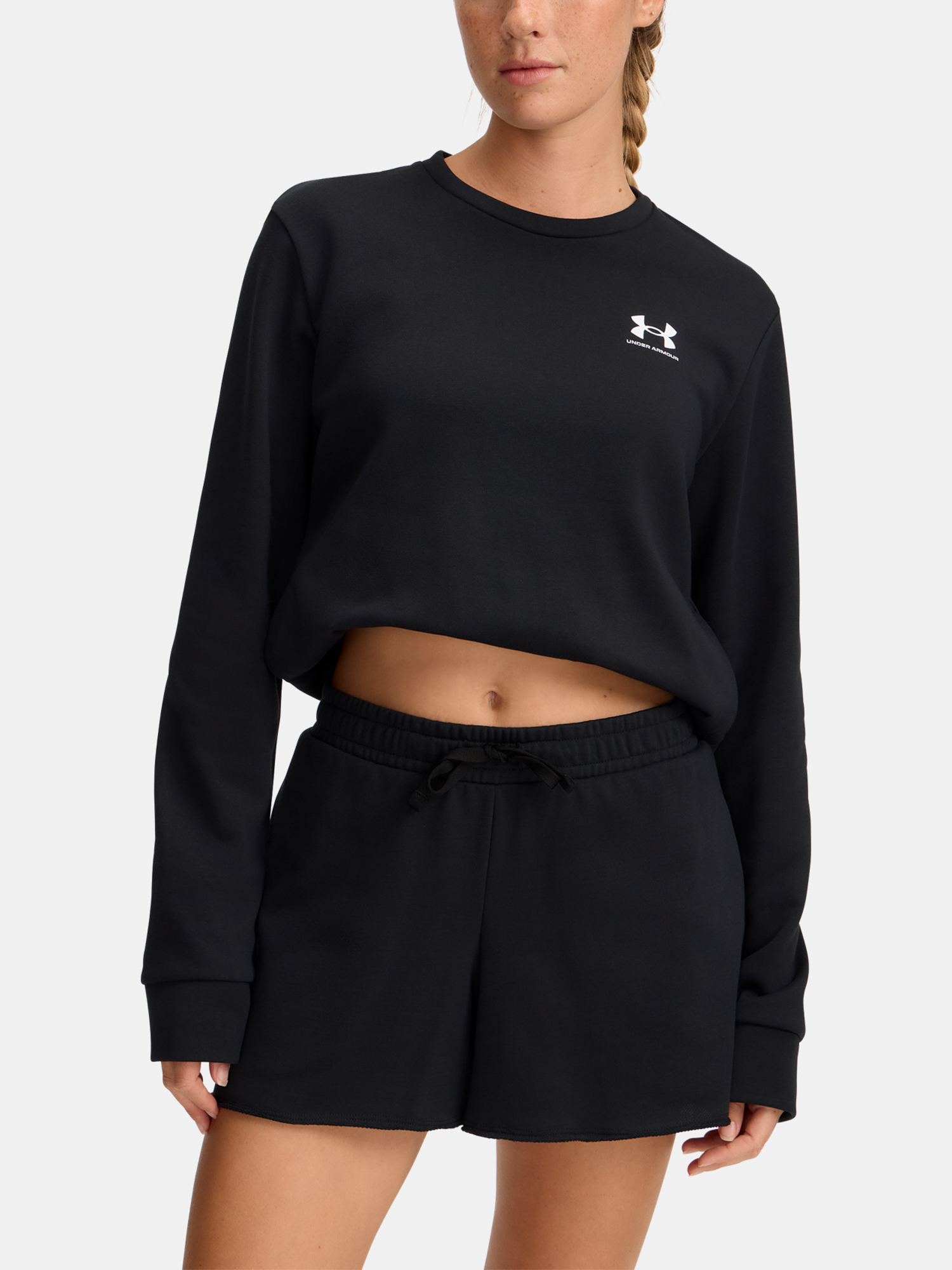 Womens Under Armour UA Rival Terry Crew Sweatshirt - Womens