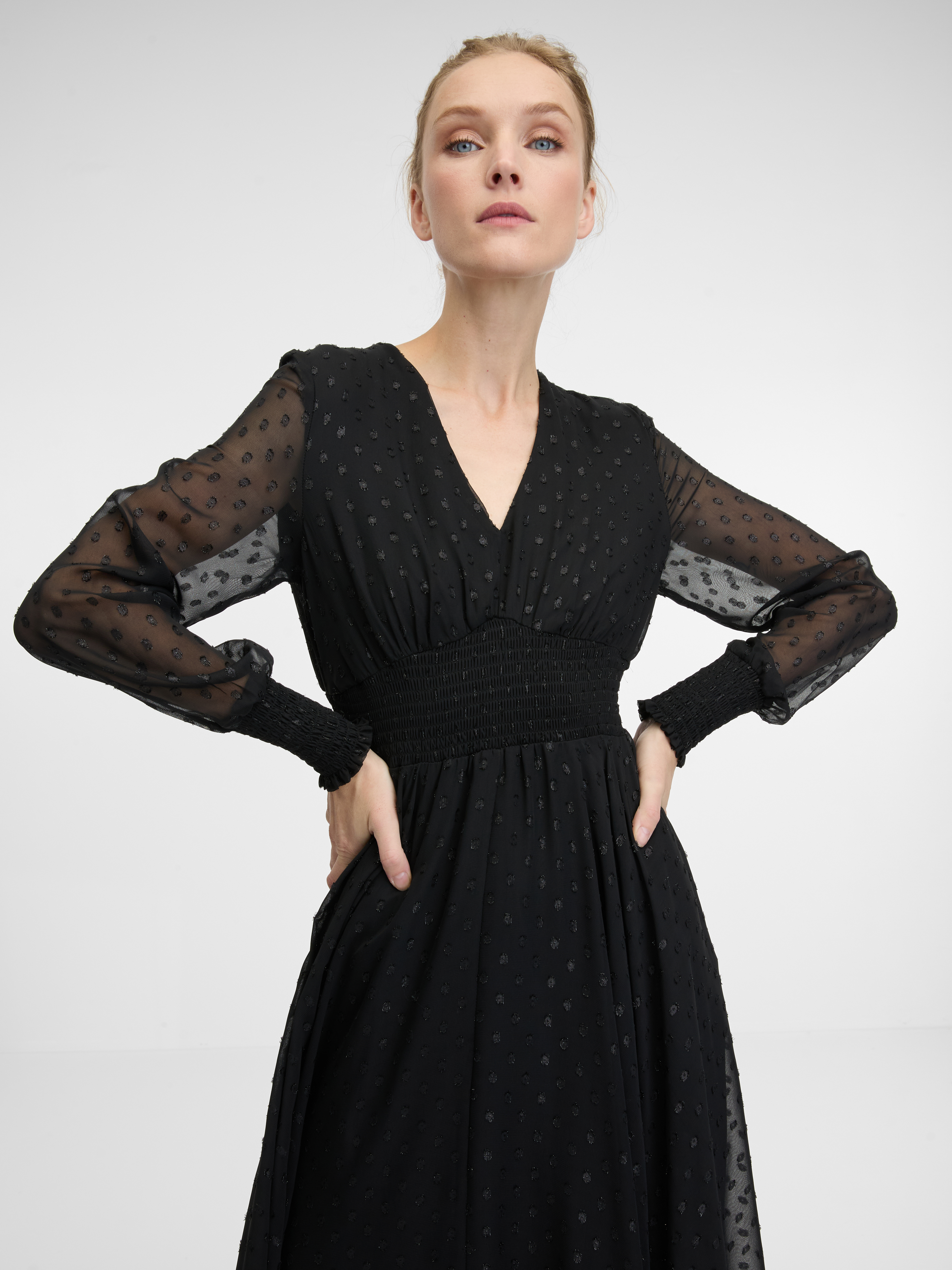 Black women's midi dress ORSAY - Women's