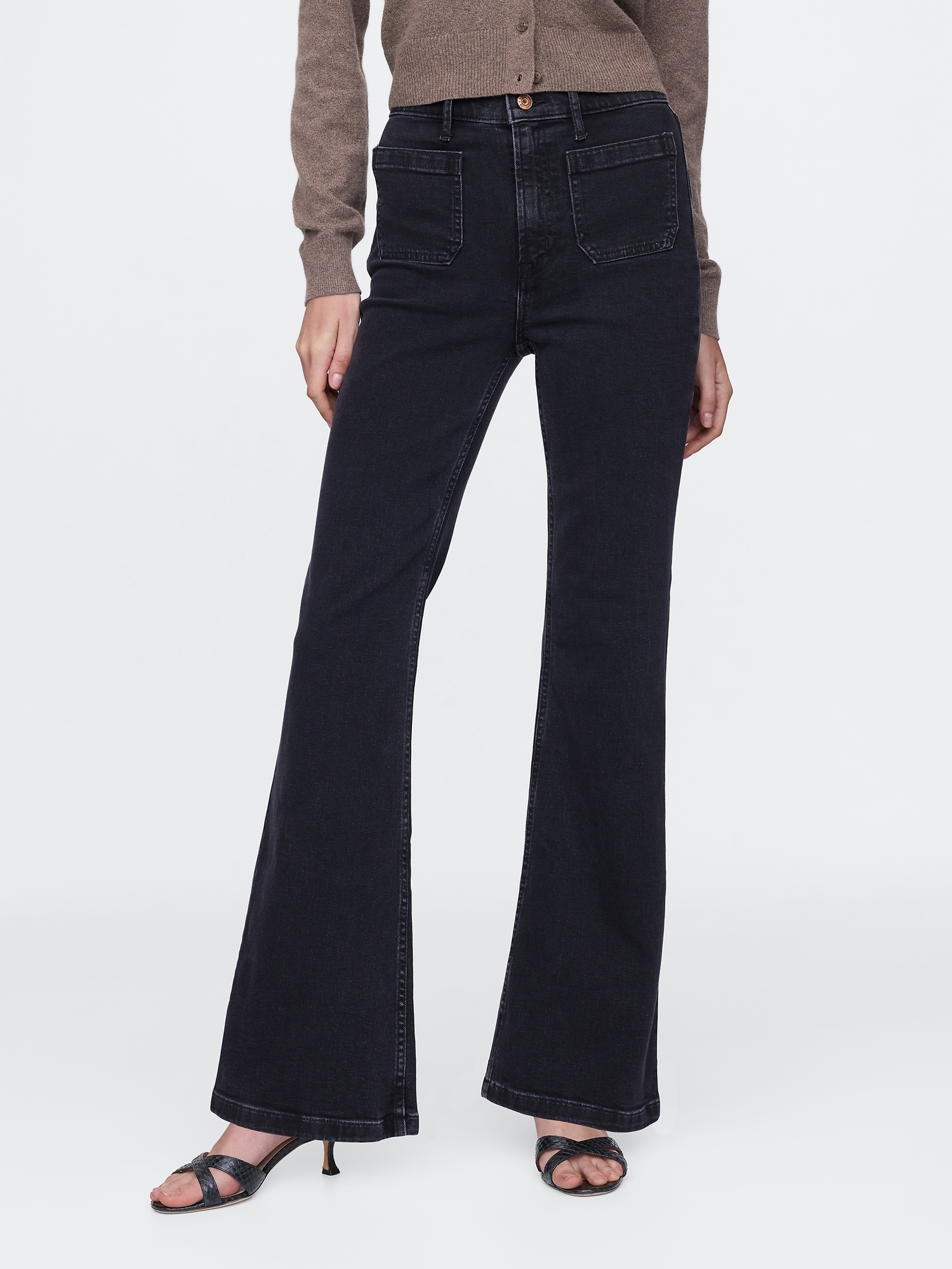 GAP Jeans High Rise '70s Flare - Ladies