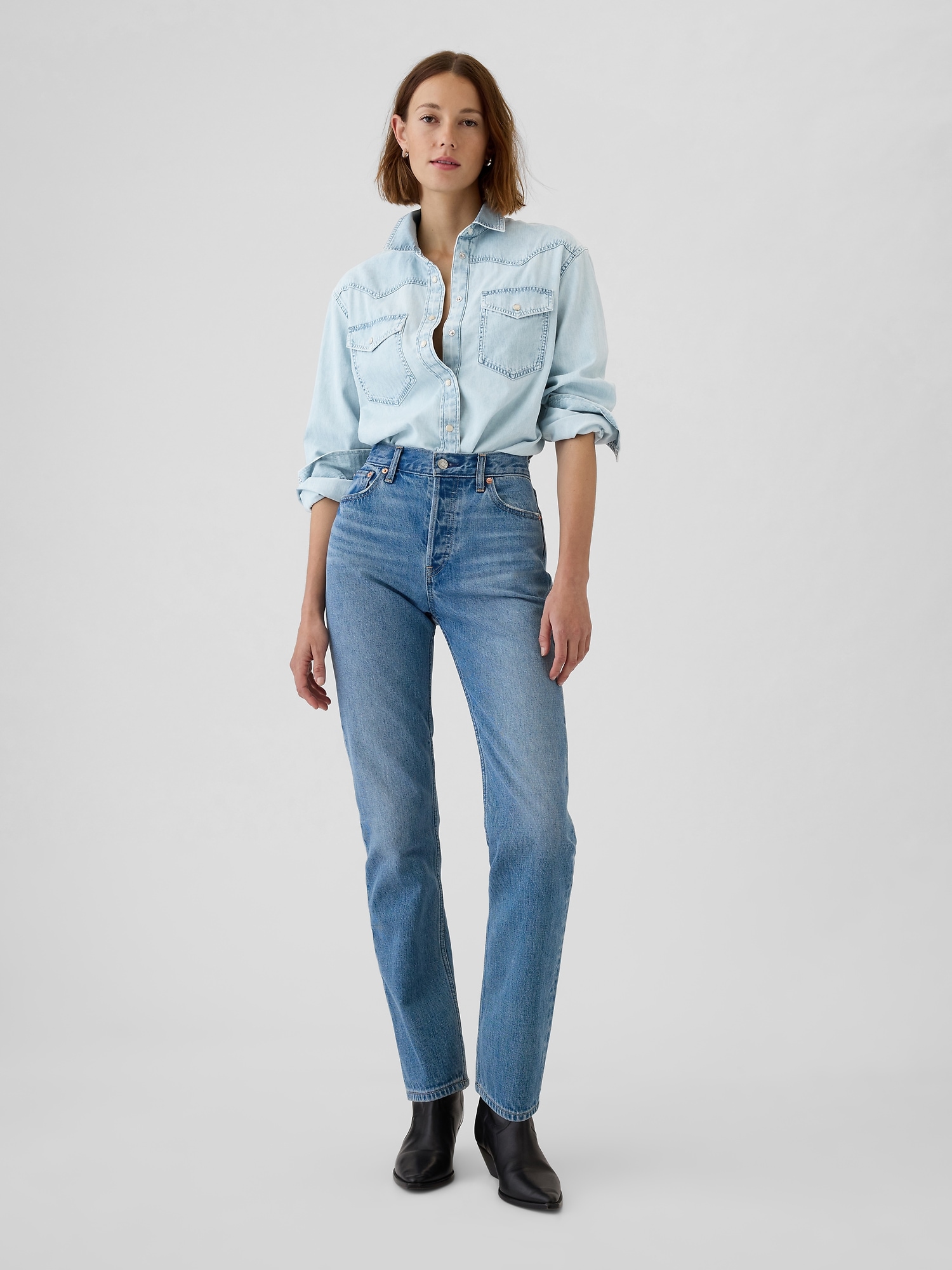 GAP Denim shirt Cropped Western - Women's