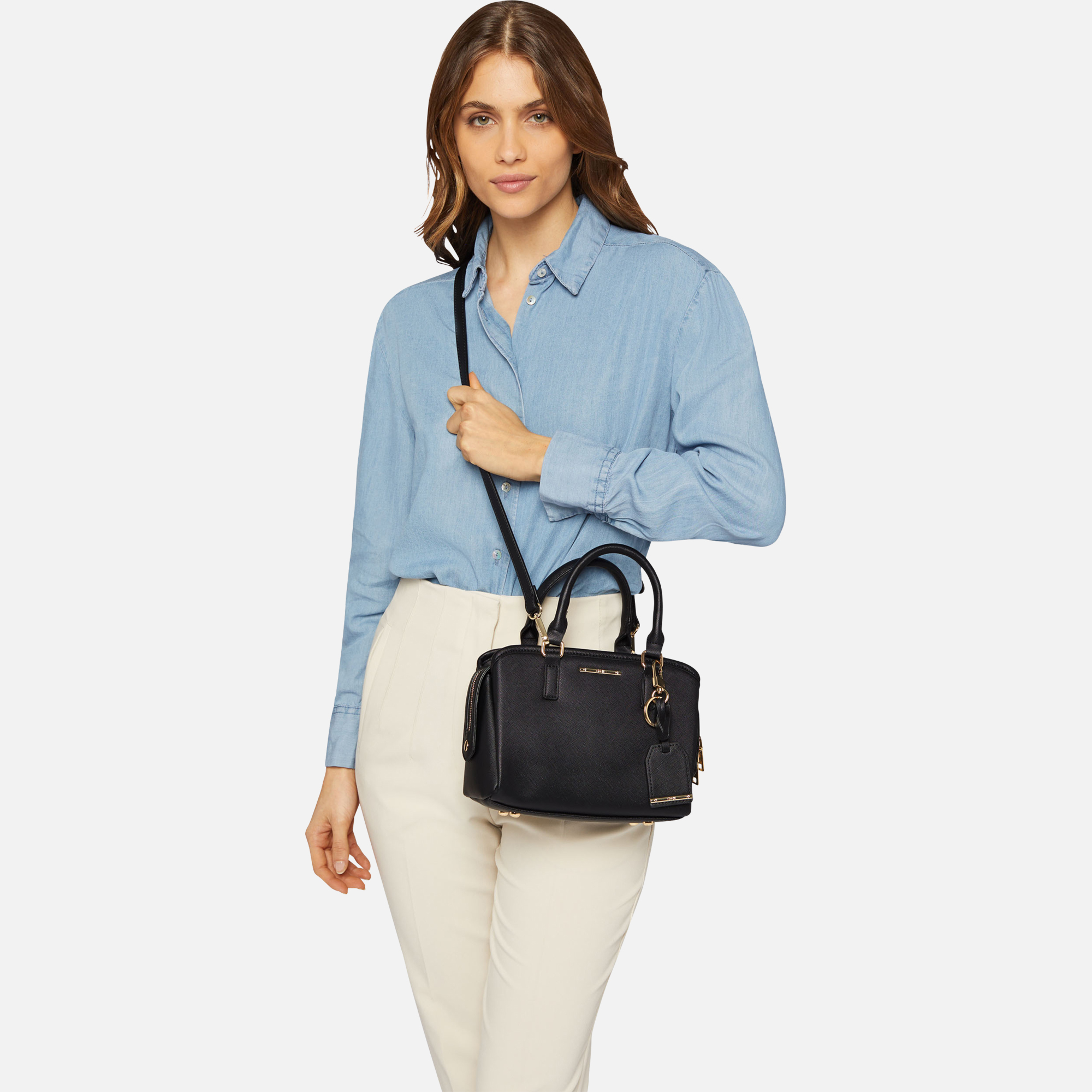 Black women&#039;s handbag Geox Etheni - Women&#039;s