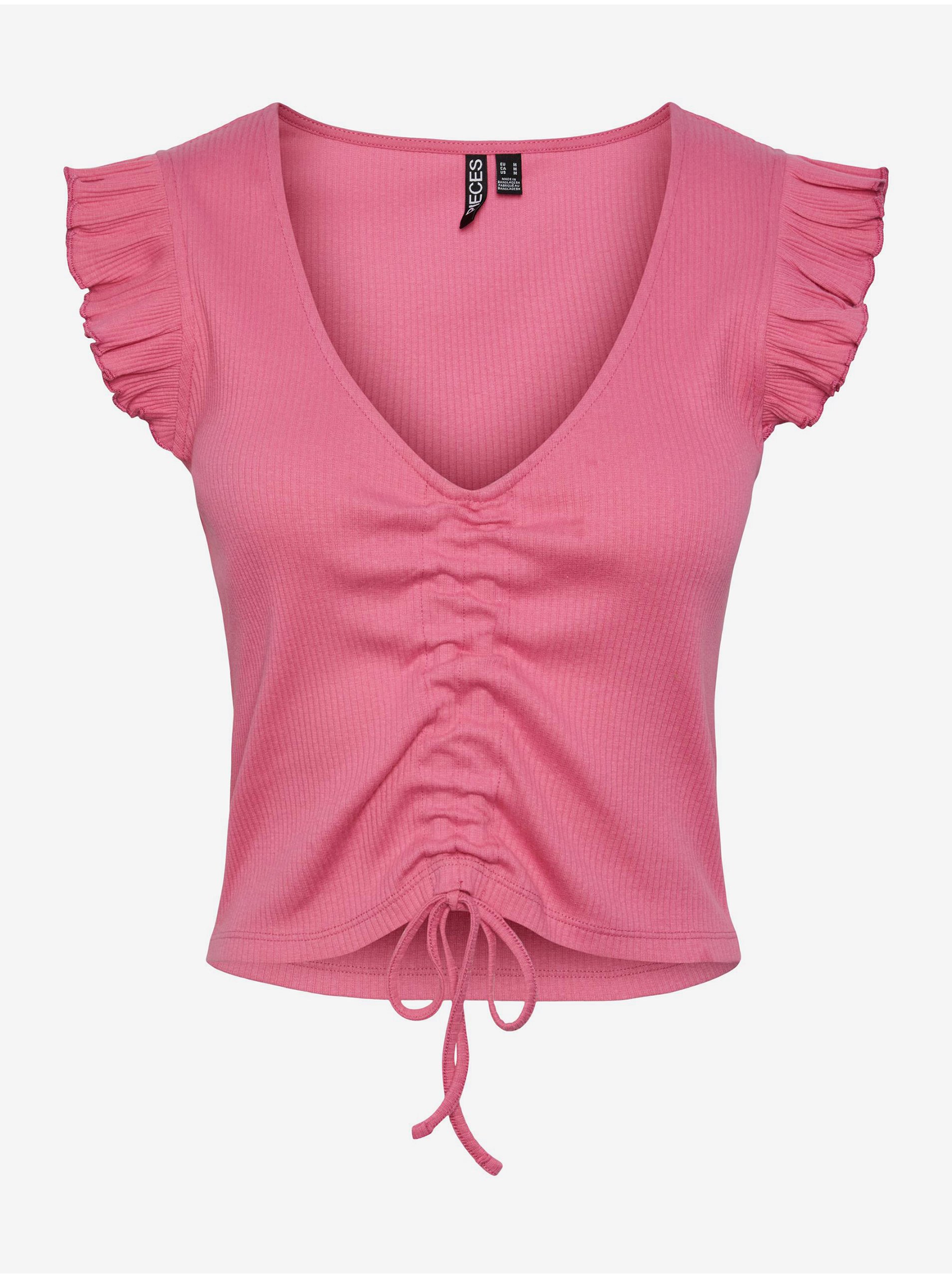 Tricouri pentru femei Pieces - roz