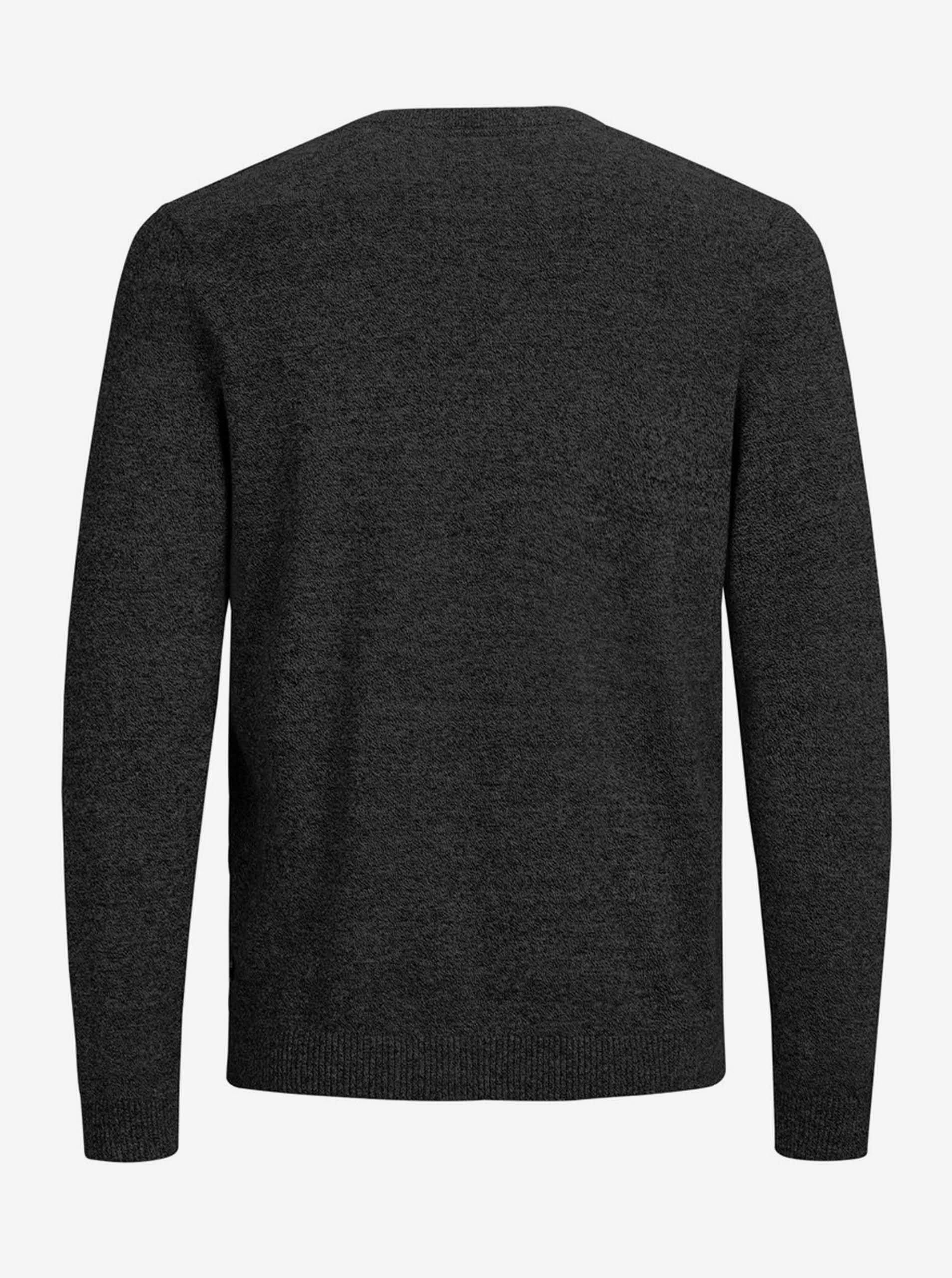 Tmavě šedý basic svetr Jack & Jones Basic - Pánské