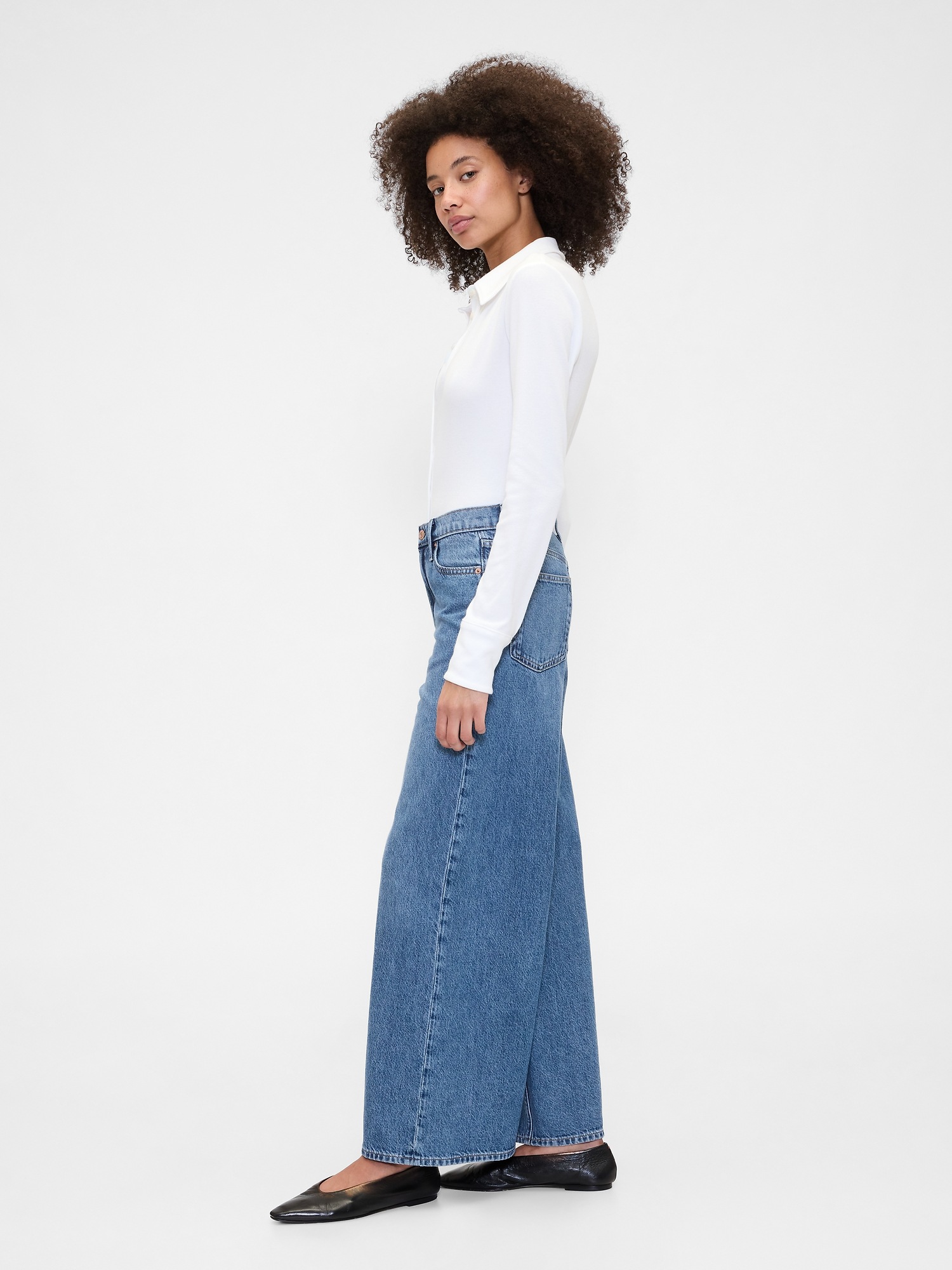 GAP Jeans Mid Rise Baggy - Ladies