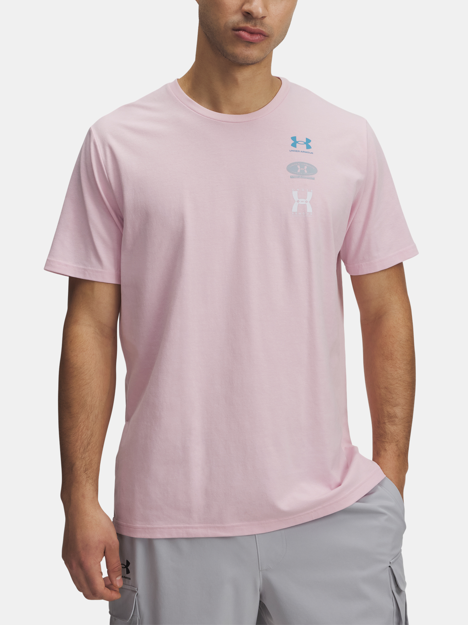 Mens T-shirt Under Armour UA M 60/40S EVOL LOGO SS - Mens