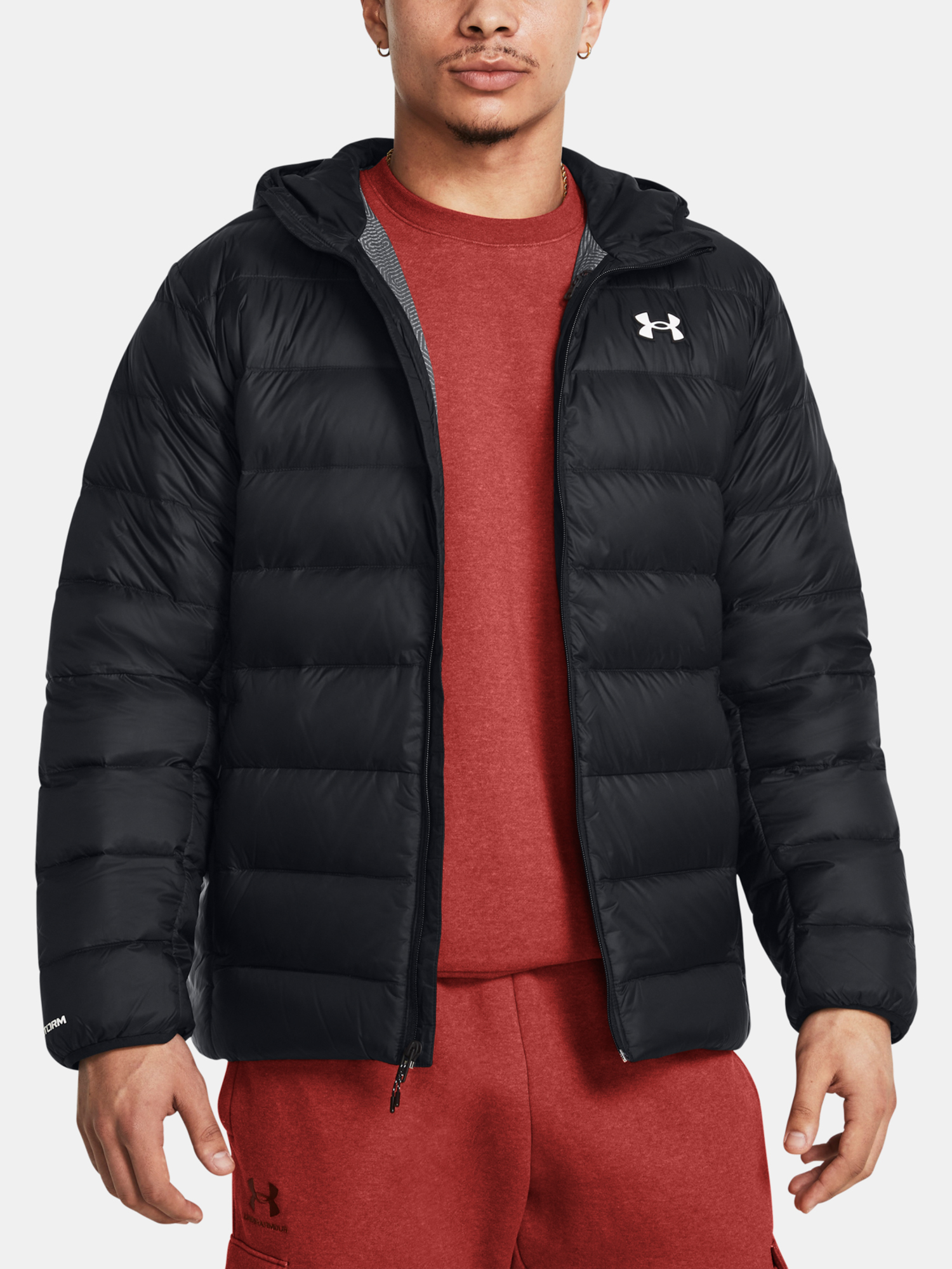 Men's Jacket Under Armour LEGEND DOWN HOODED JACKET-BLK - Men's