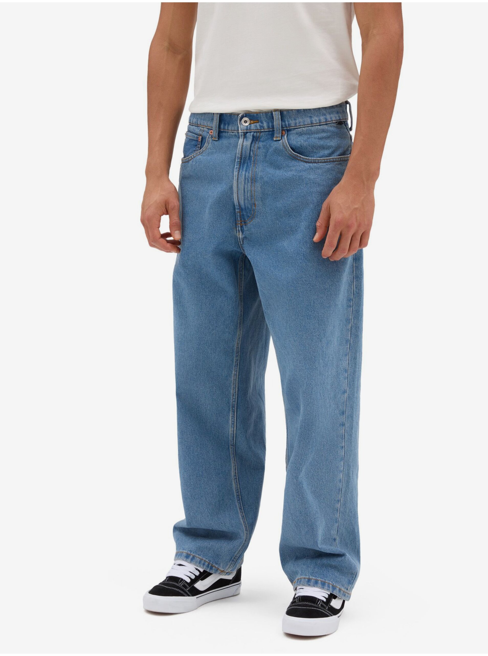 Light Blue Men's Straight Fit Jeans VANS Baggy - Men's