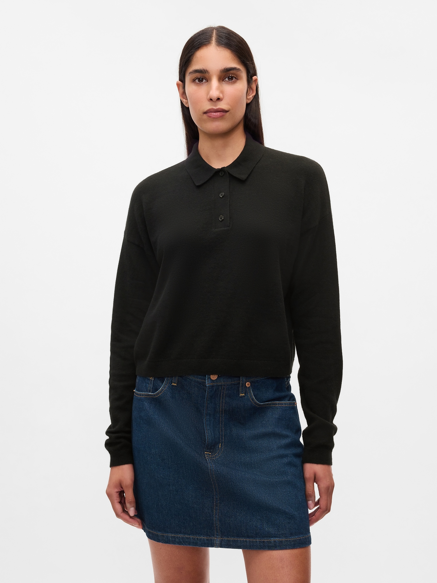 GAP CashSoft Polo Sweater - Womens