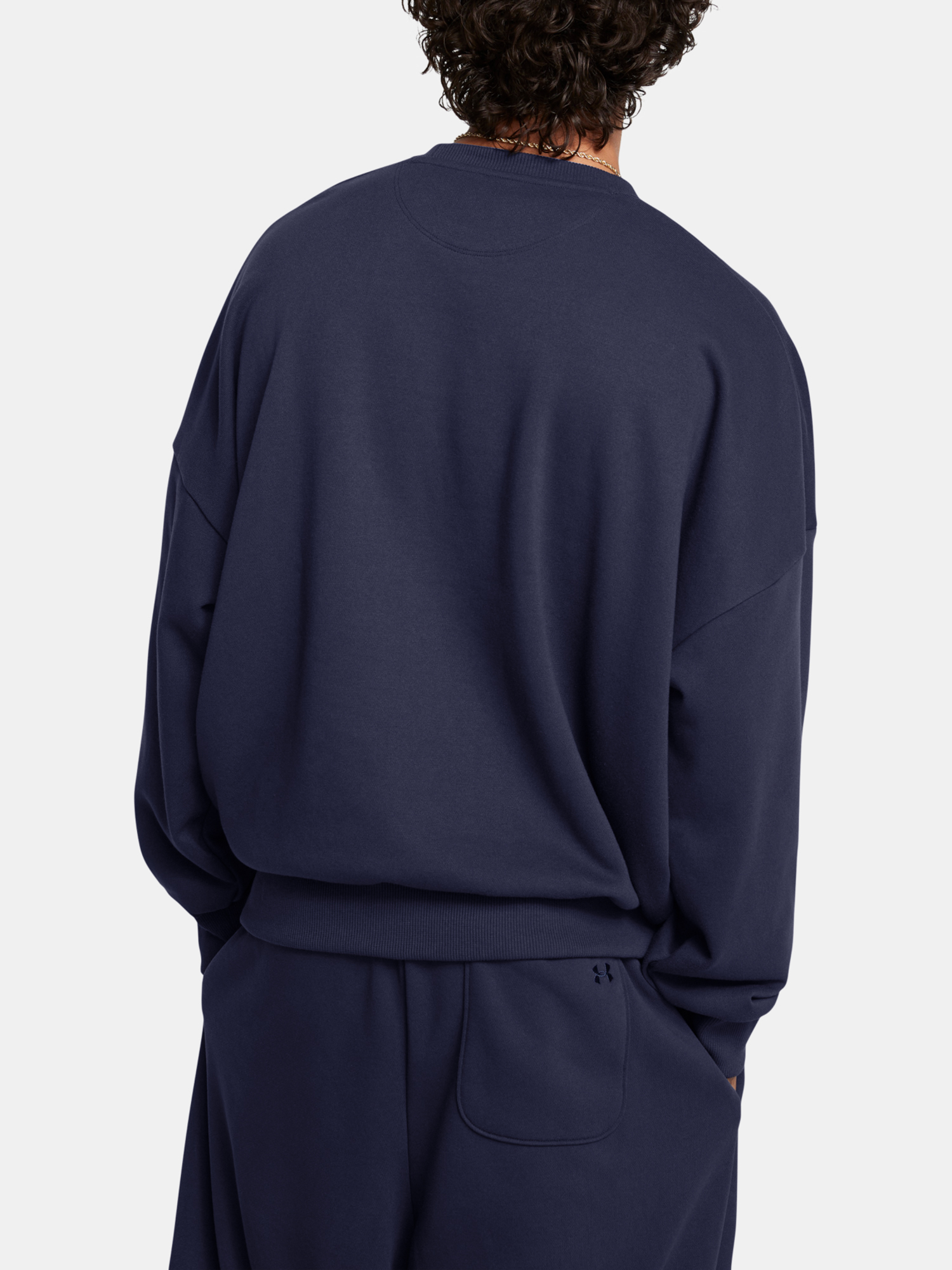 Men's sweatshirt Under Armour UA Icon HWT Terry OS Crew-BLU - Men's