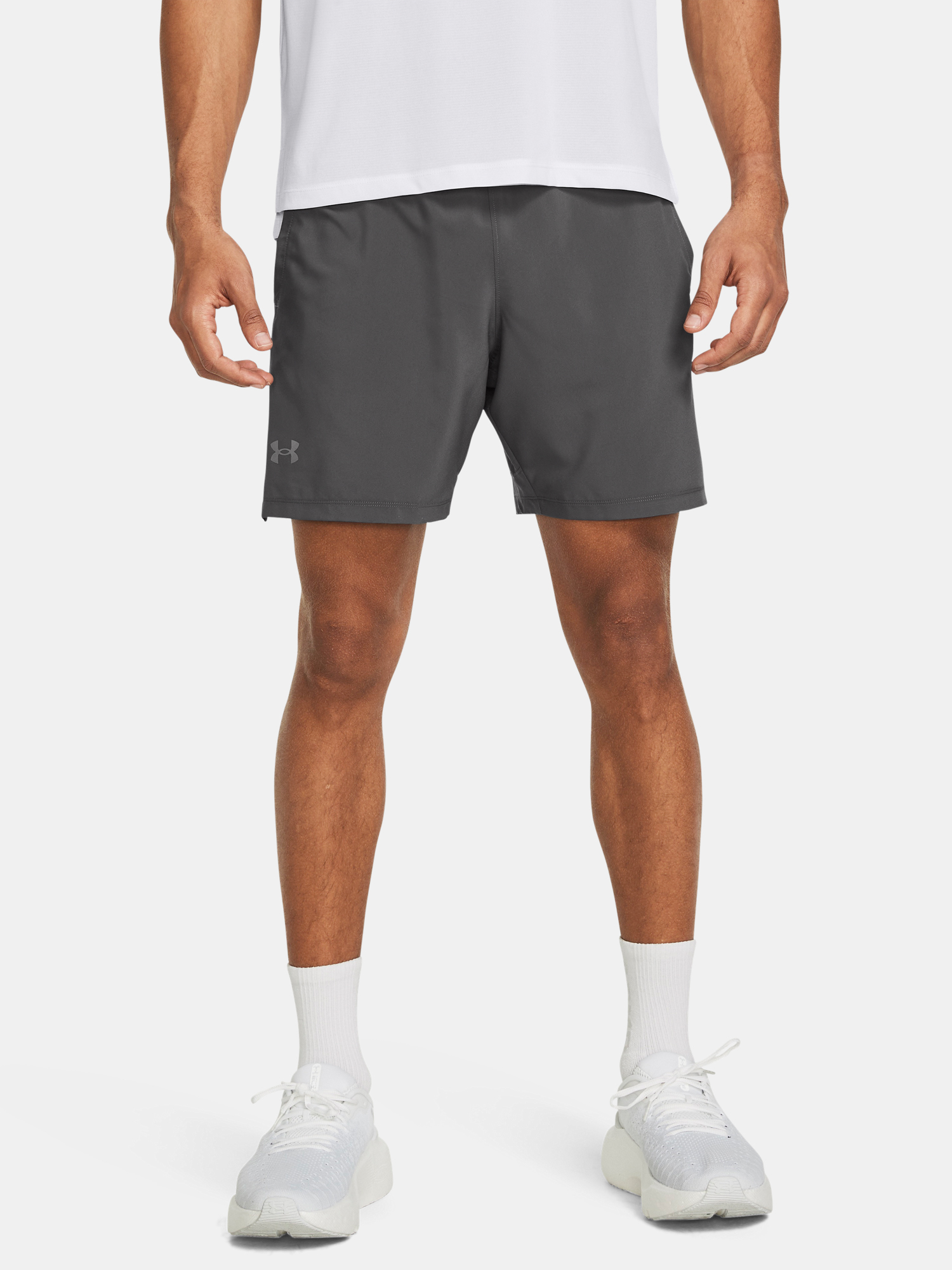 Men's Shorts Under Armour UA LAUNCH PRO 2n1 7'' SHORTS-GRY - Men