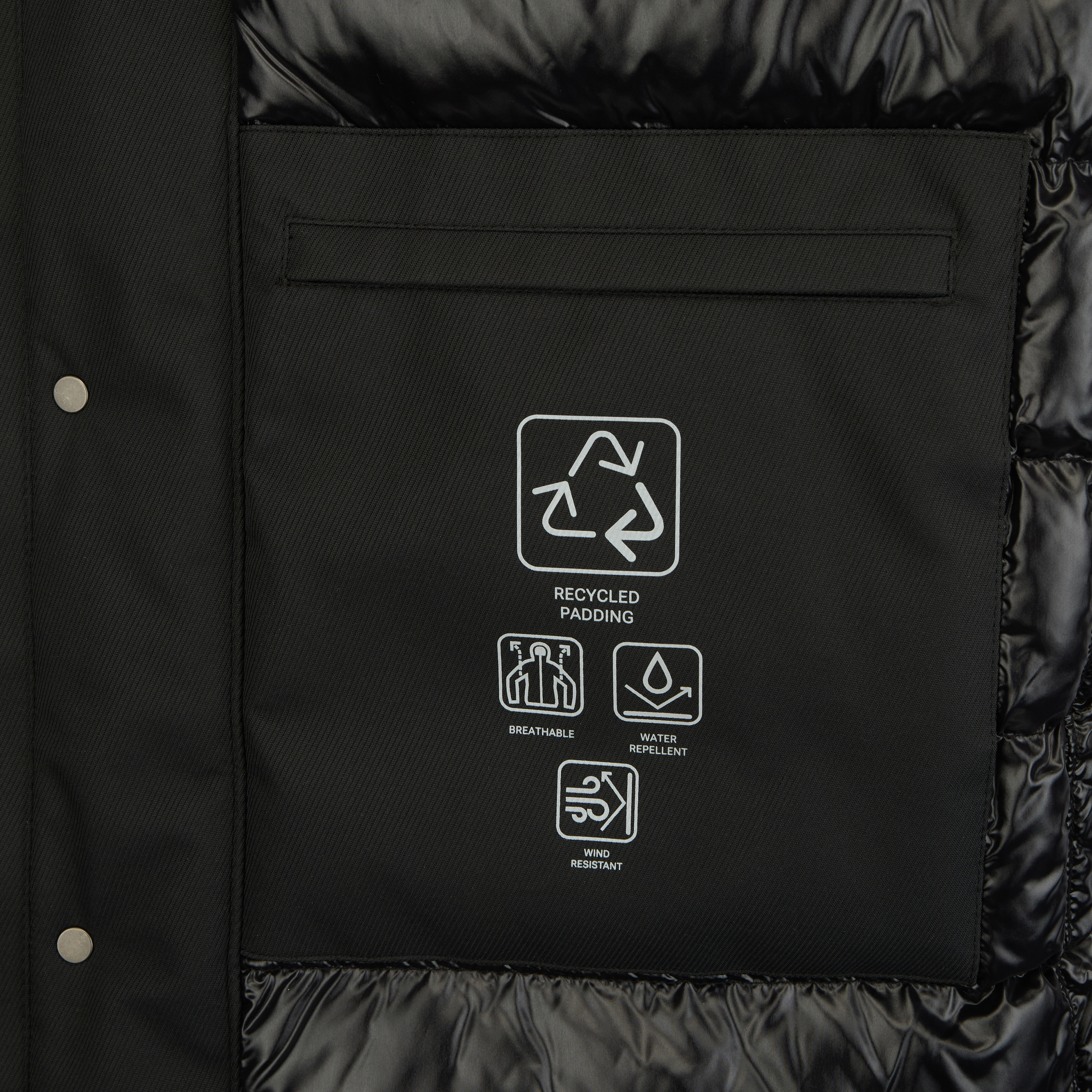 Parka neagră pentru bărbați Geox Aerantis