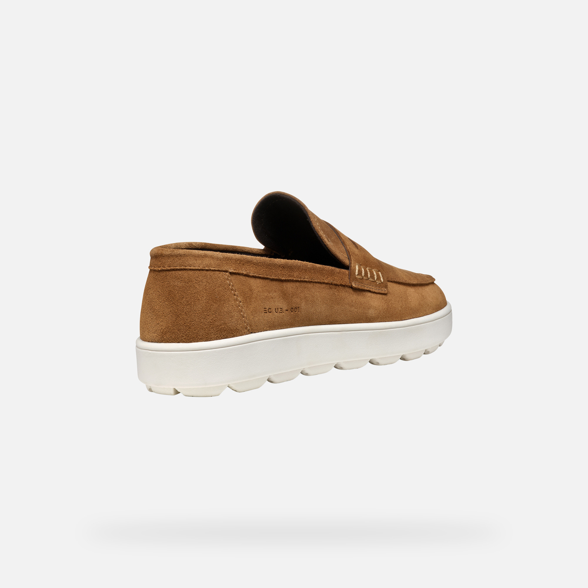 Light brown men&#039;s moccasins Geox Spherica ECUB-1 - Men&#039;s