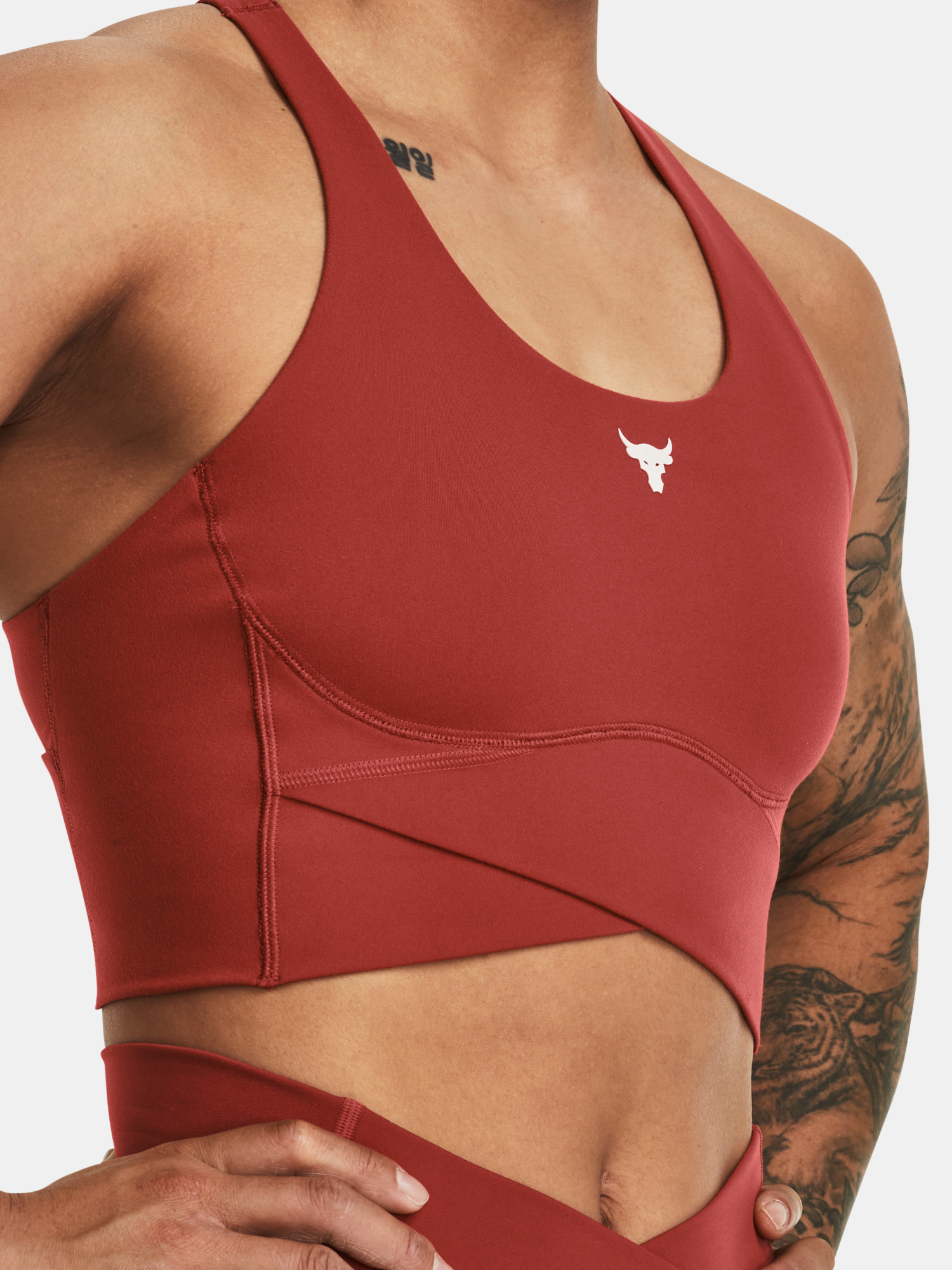 Under Armour Bra Pjt Rck LetsGo Crssover Top-RED - Women&#039;s