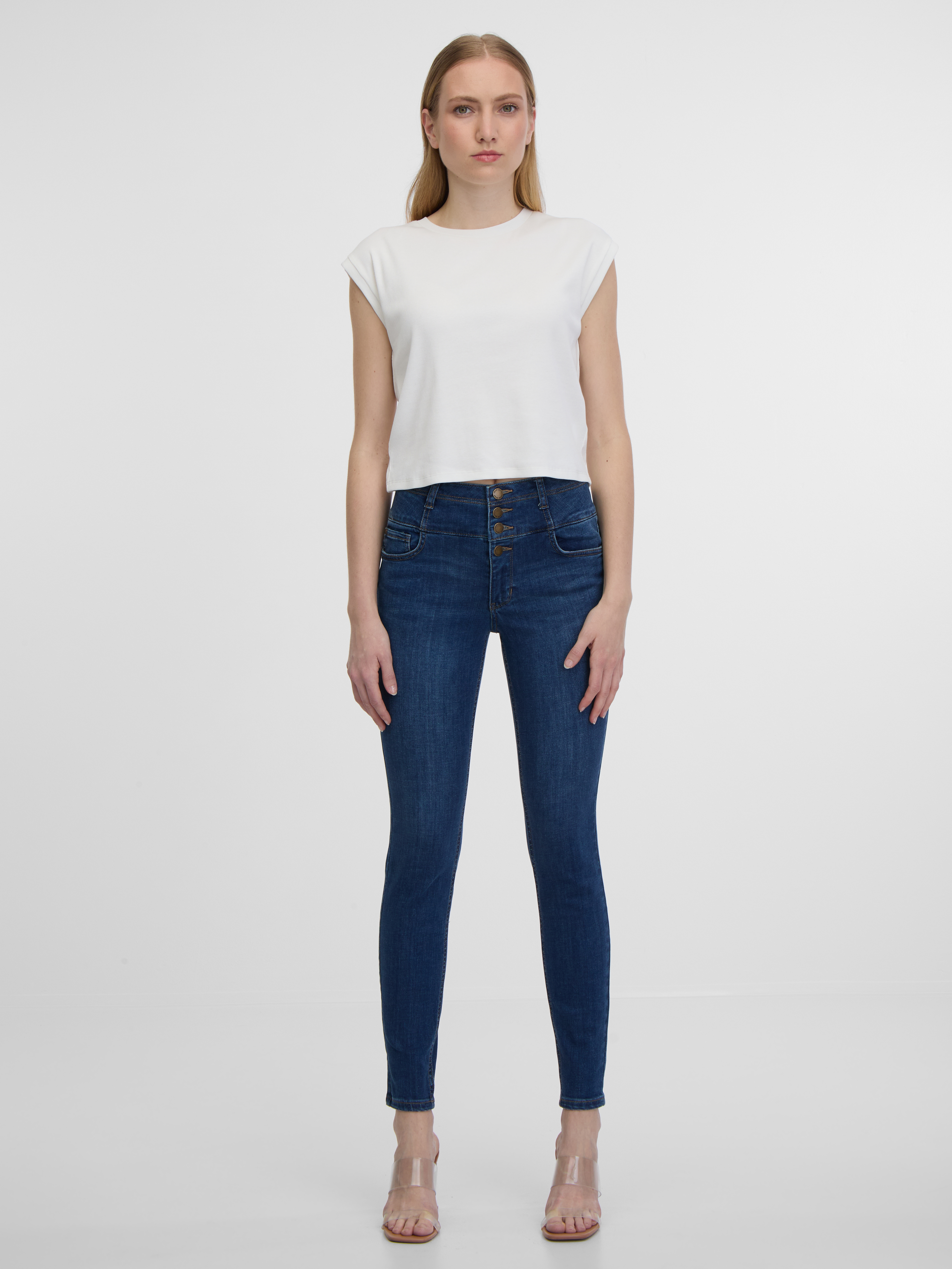 Skinny fit pentru femei ORSAY - albastru inchis