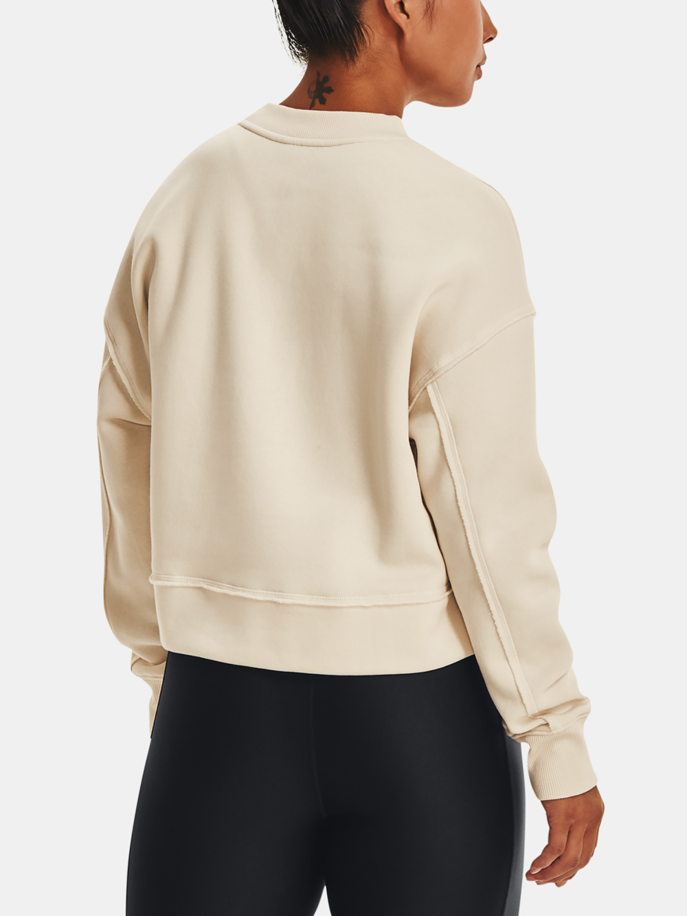 Under Armour Sweatshirt UA Prjct Rock Fleece Crew-WHT - Women's