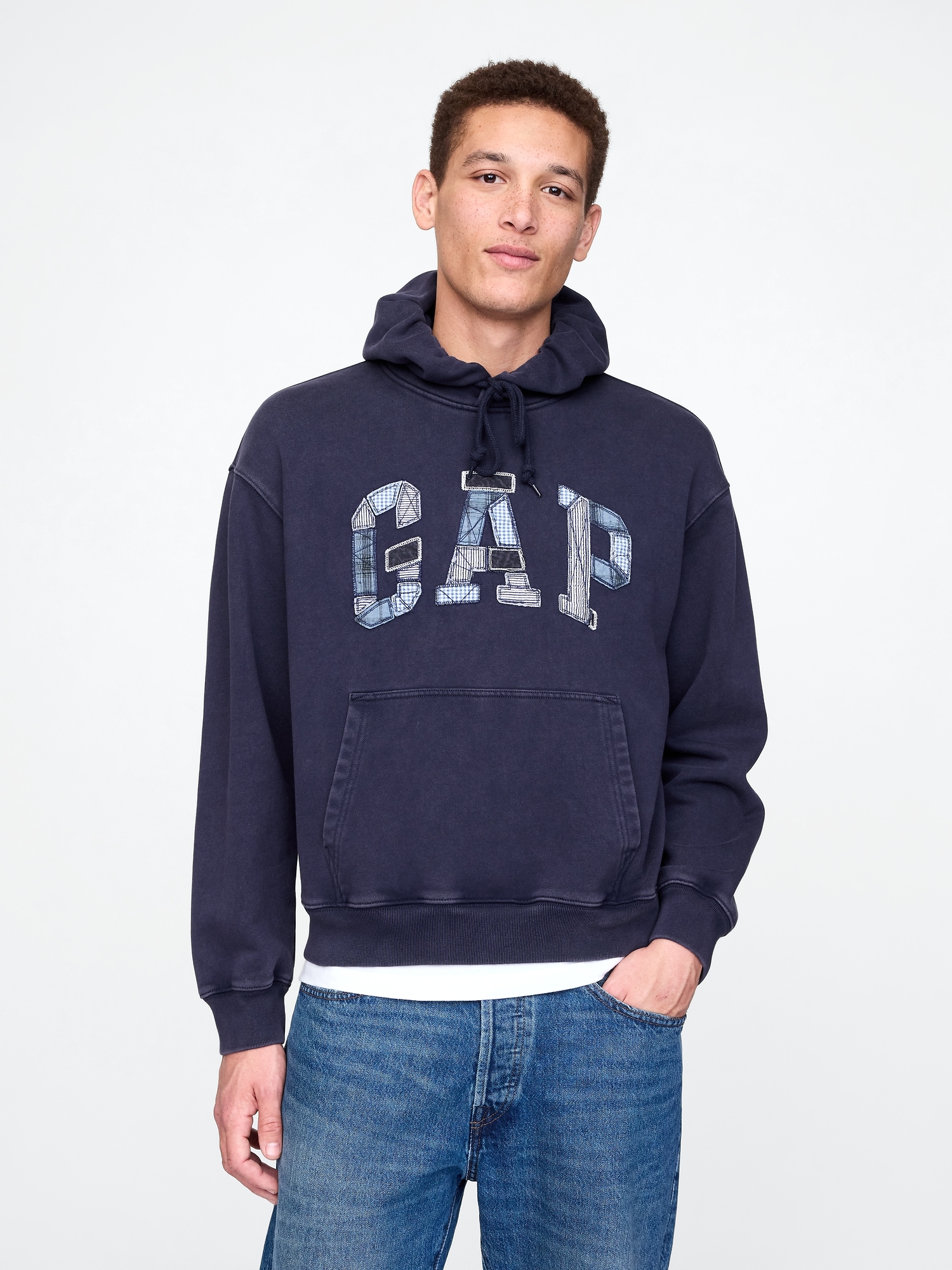 GAP Oversize sweatshirt Patchwork Logo - Men&#039;s