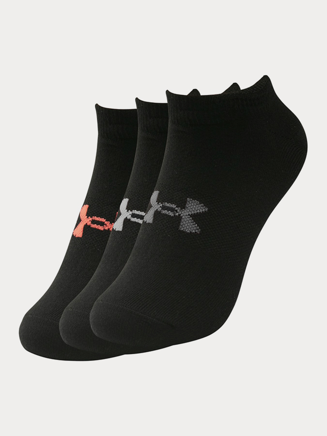 Set of six pairs of black Essential Under Armour women's socks