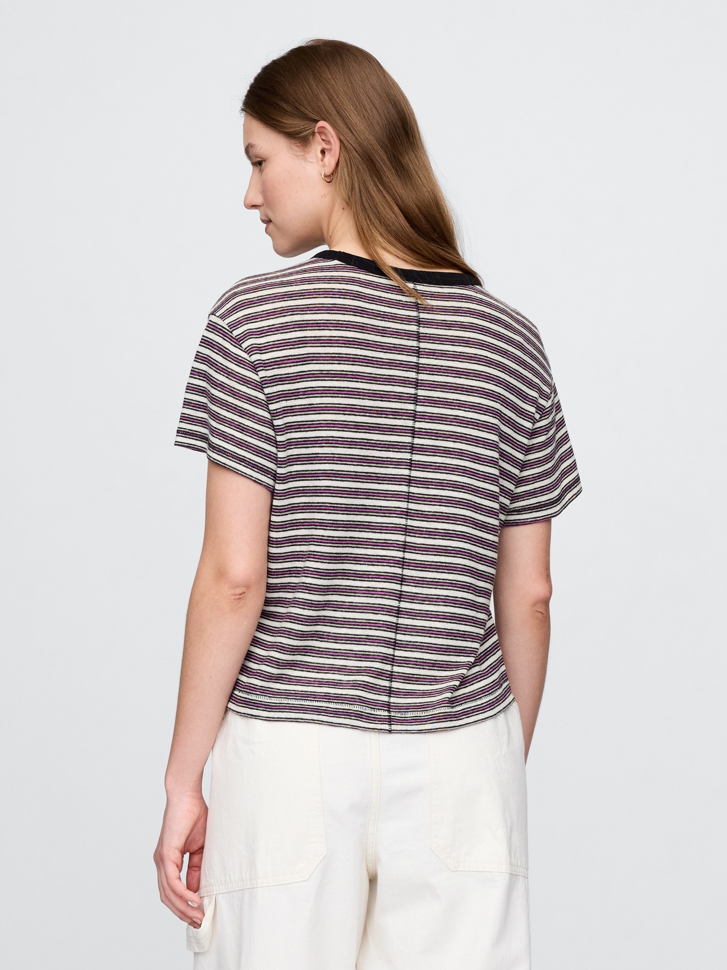 GAP Linen crop t-shirt - Women's