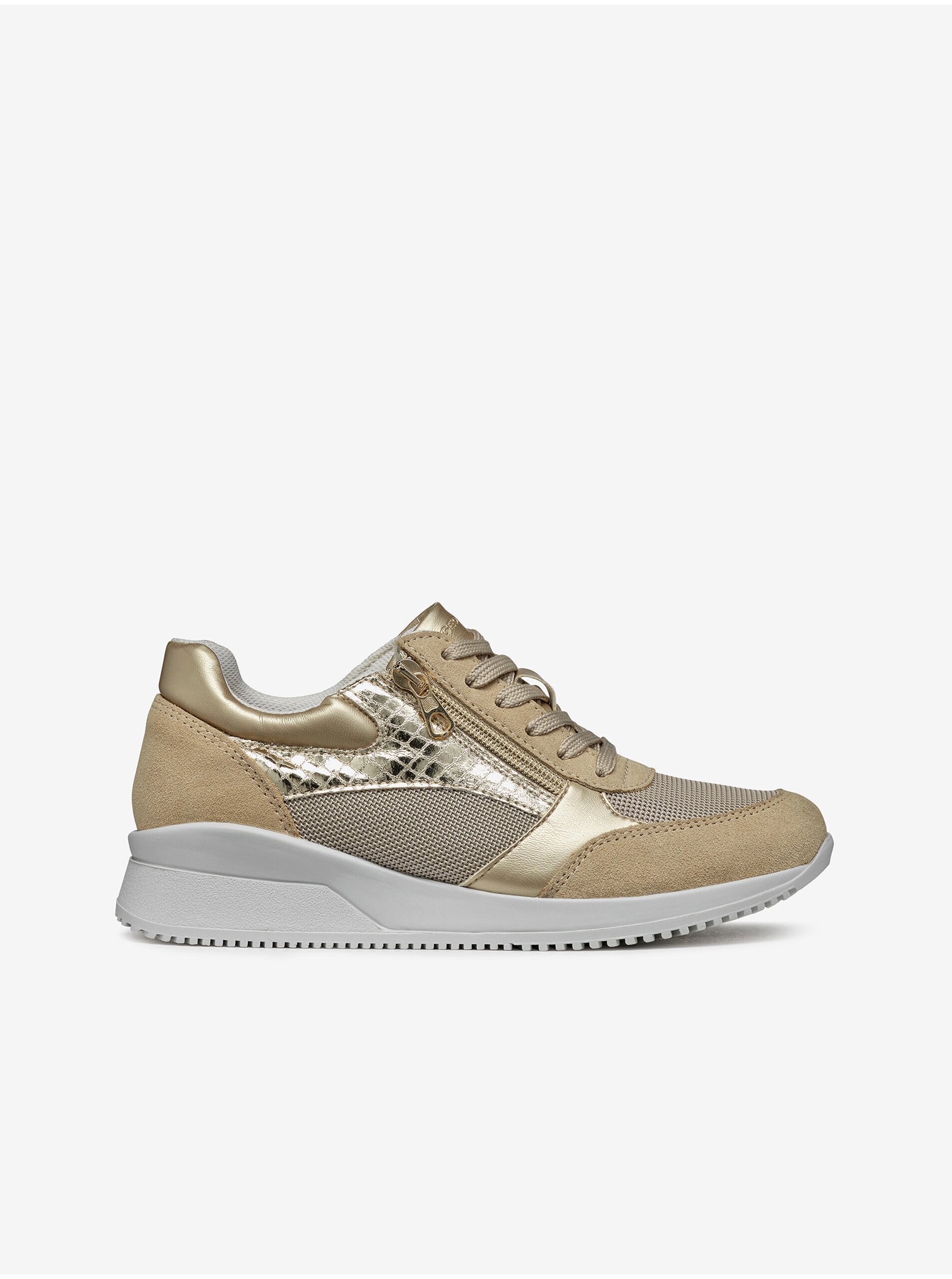 Beige Women's Geox Haleney Sneakers - Women's