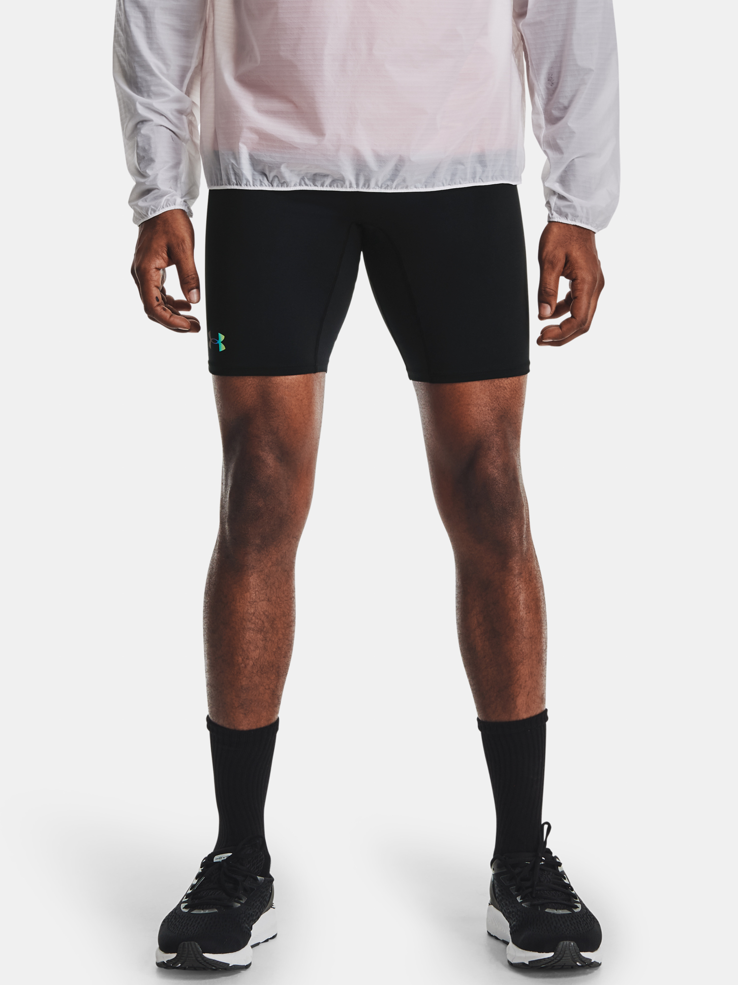 Under Armour Shorts Rush Run Half Tight-BLK - Ανδρικά