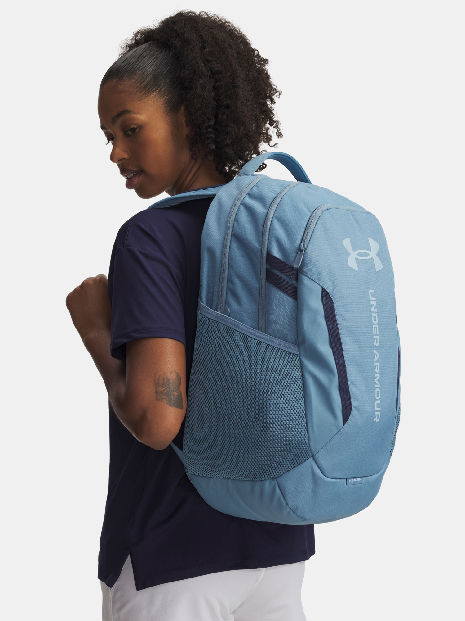 Unisex backpack Under Armour UA Hustle 6.0 Backpack-BLU - unisex