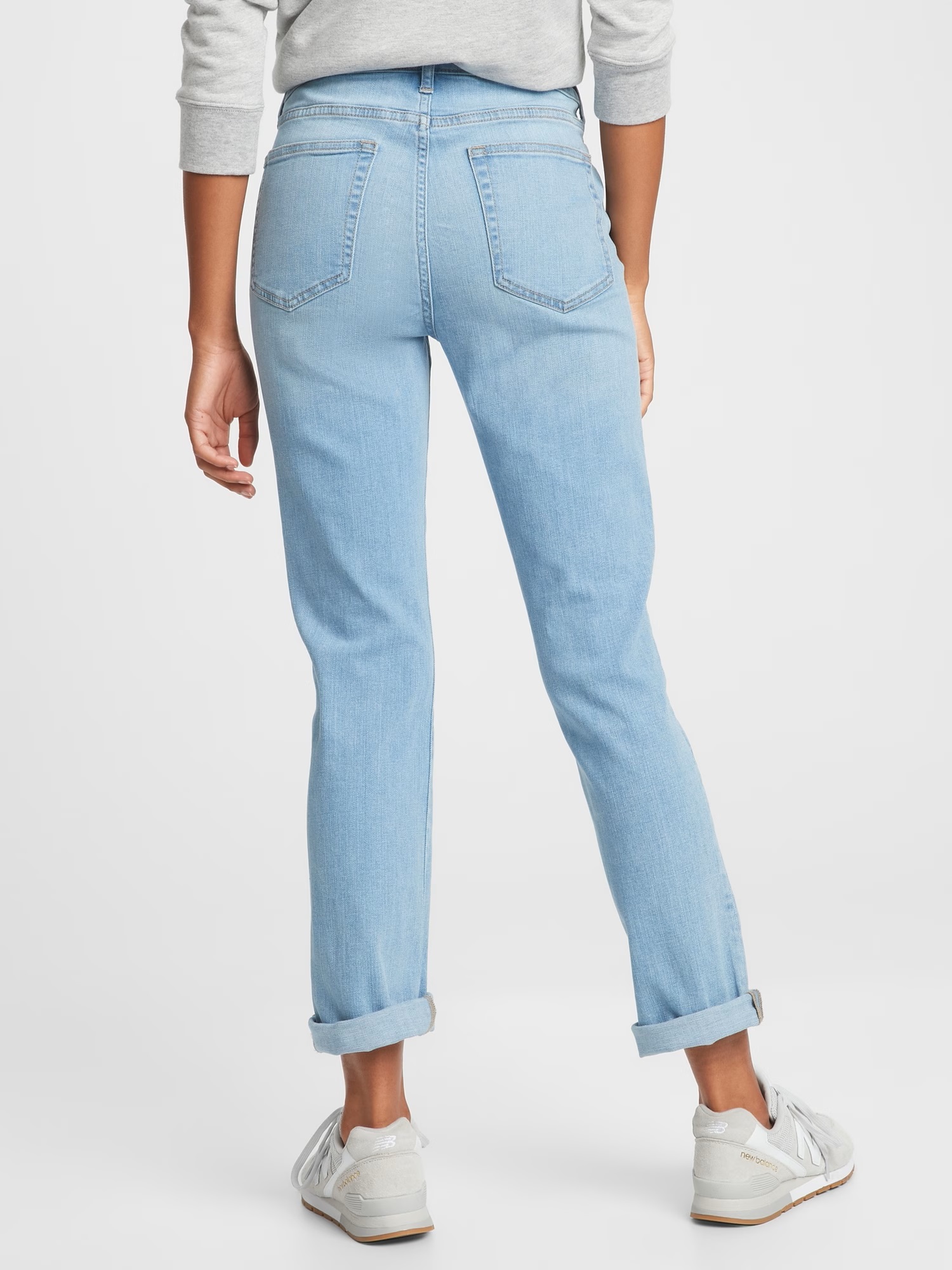 Straight fit pentru femei GAP - albastru deschis