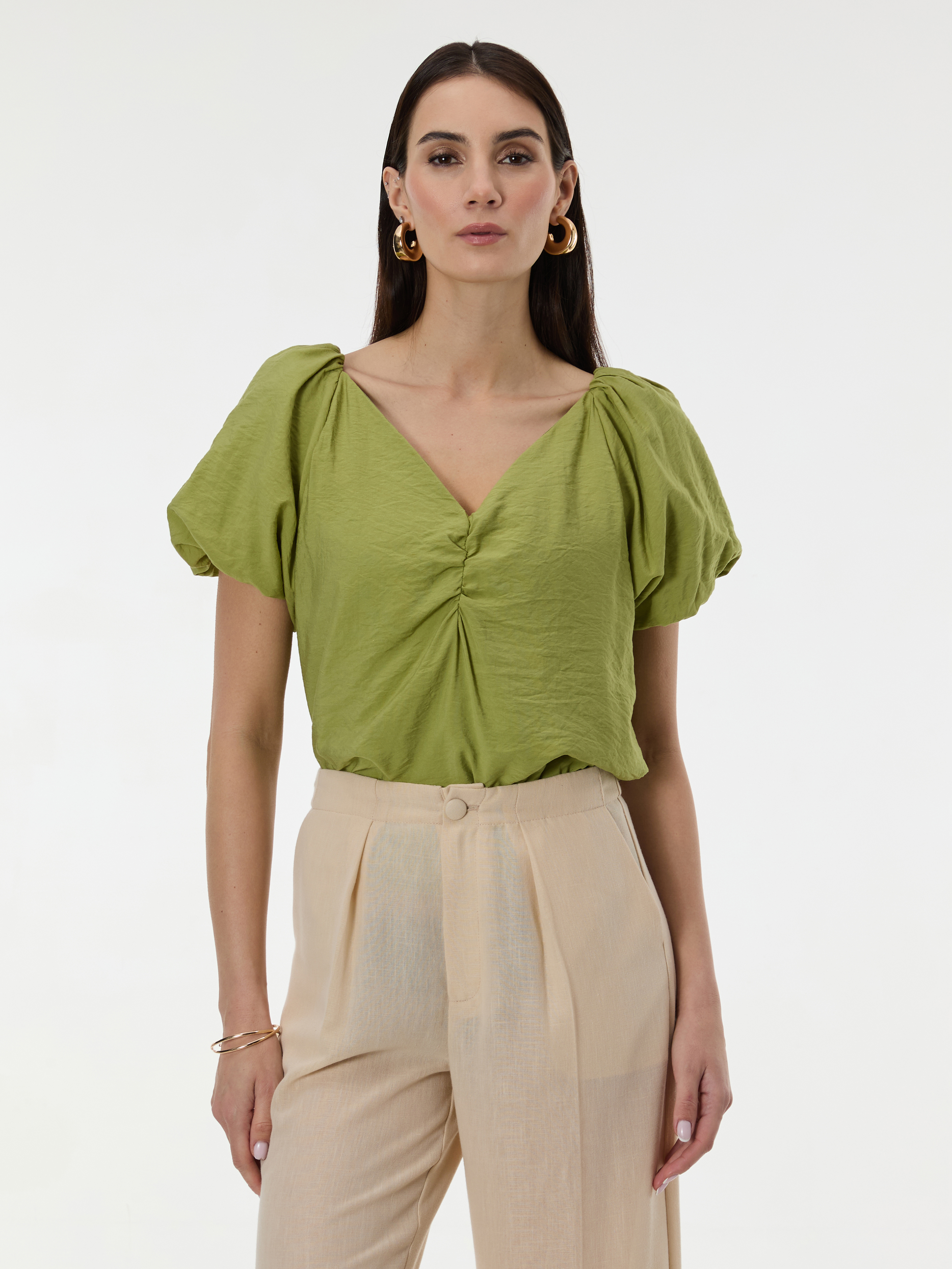 Светлозелена блуза ORSAY