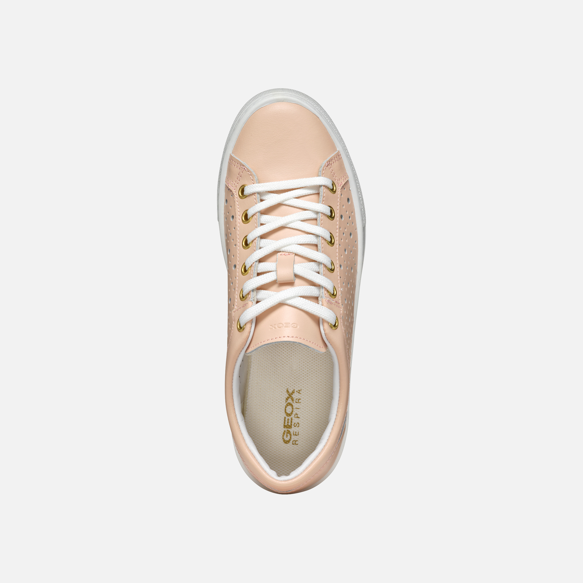 Beige women's sneakers Geox Claudin - Women's