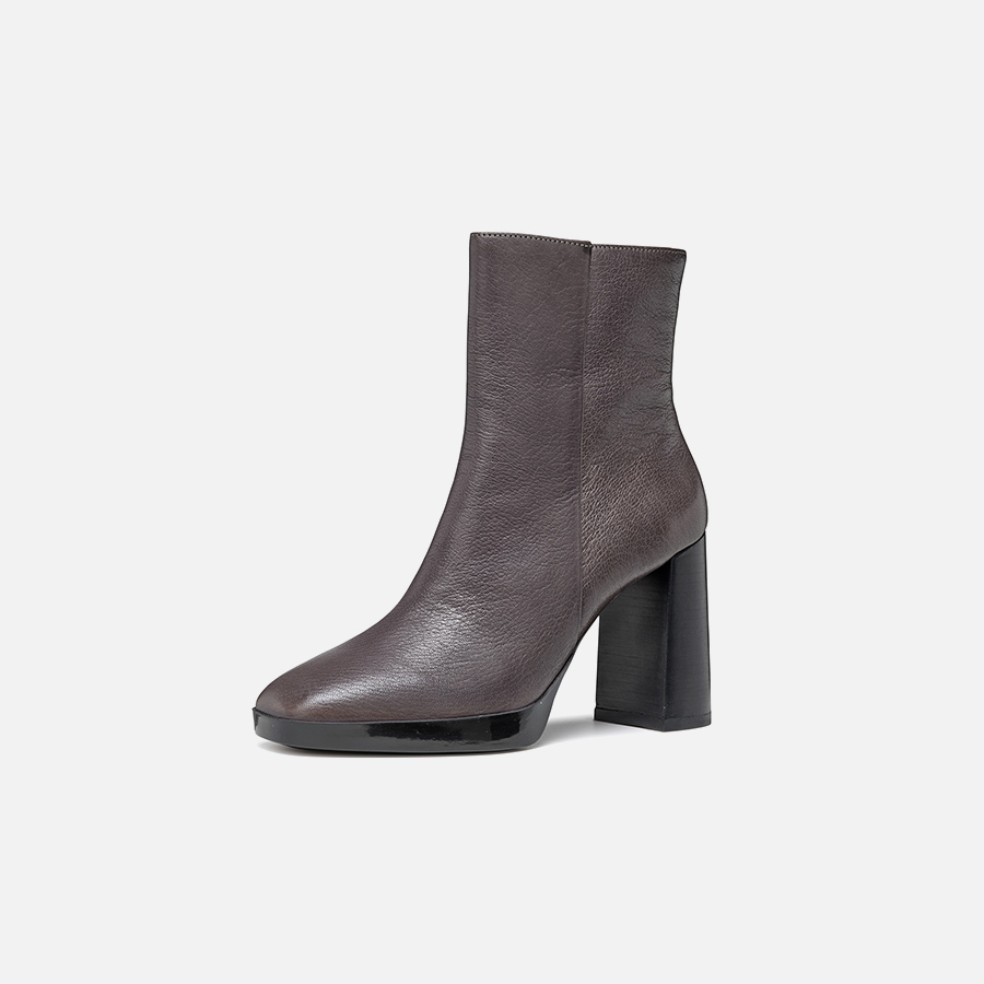 Dark grey women's ankle boots Geox Teulada - Women's