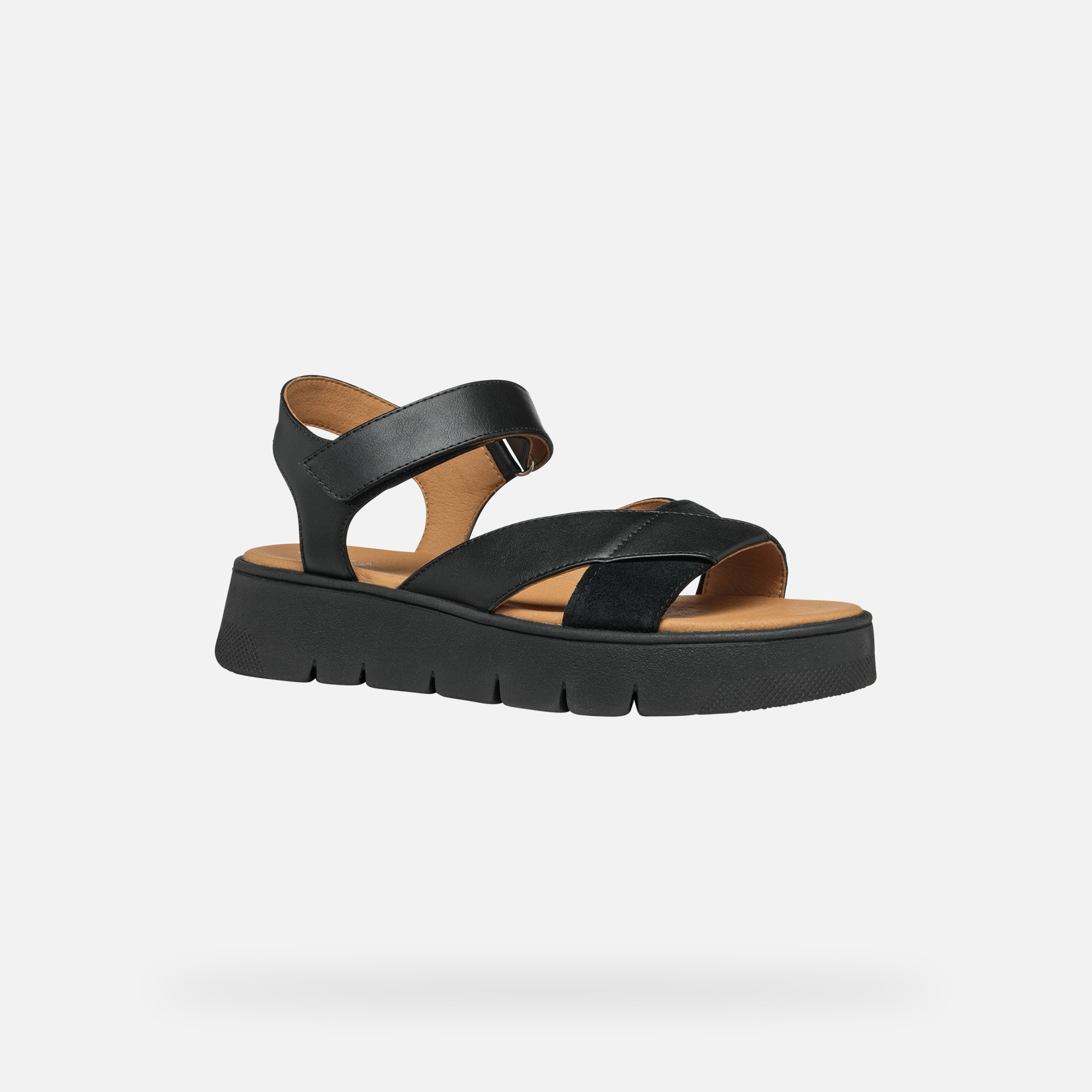 Black women's sandals Geox Dandra 40 - Women's