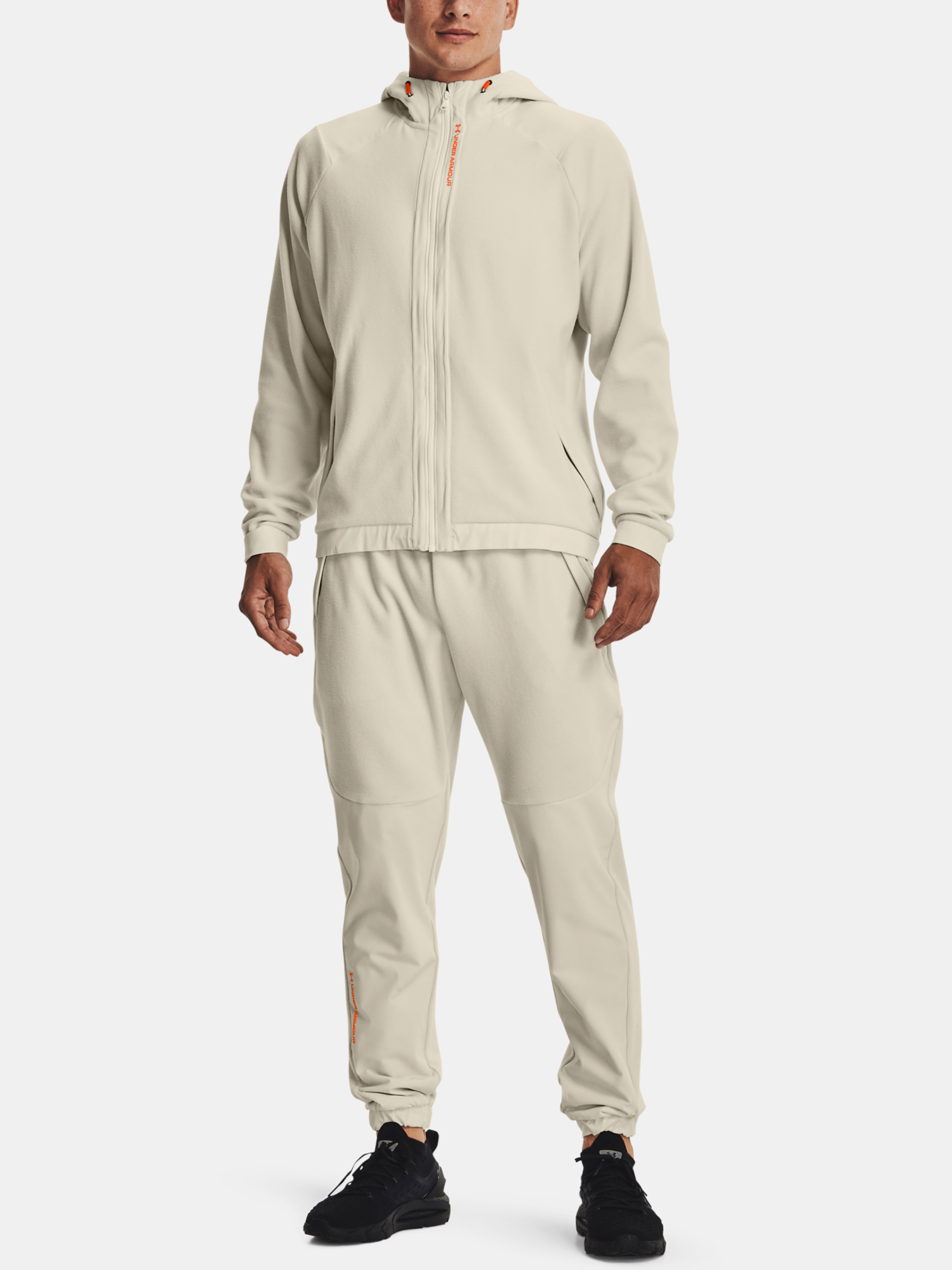 Under Armour Sweatshirt UA RUSH FLEECE FZ HOODIE-BRN - Mens