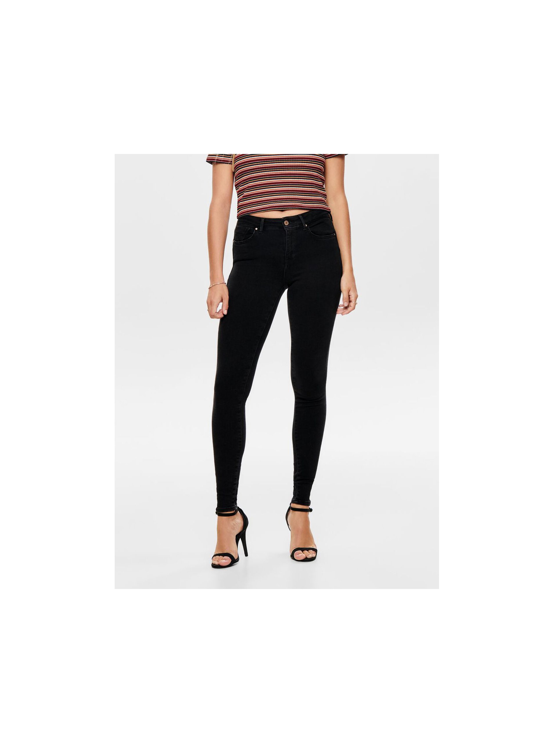 Black Push Up Skinny Fit Jeans ONLY Power - Women
