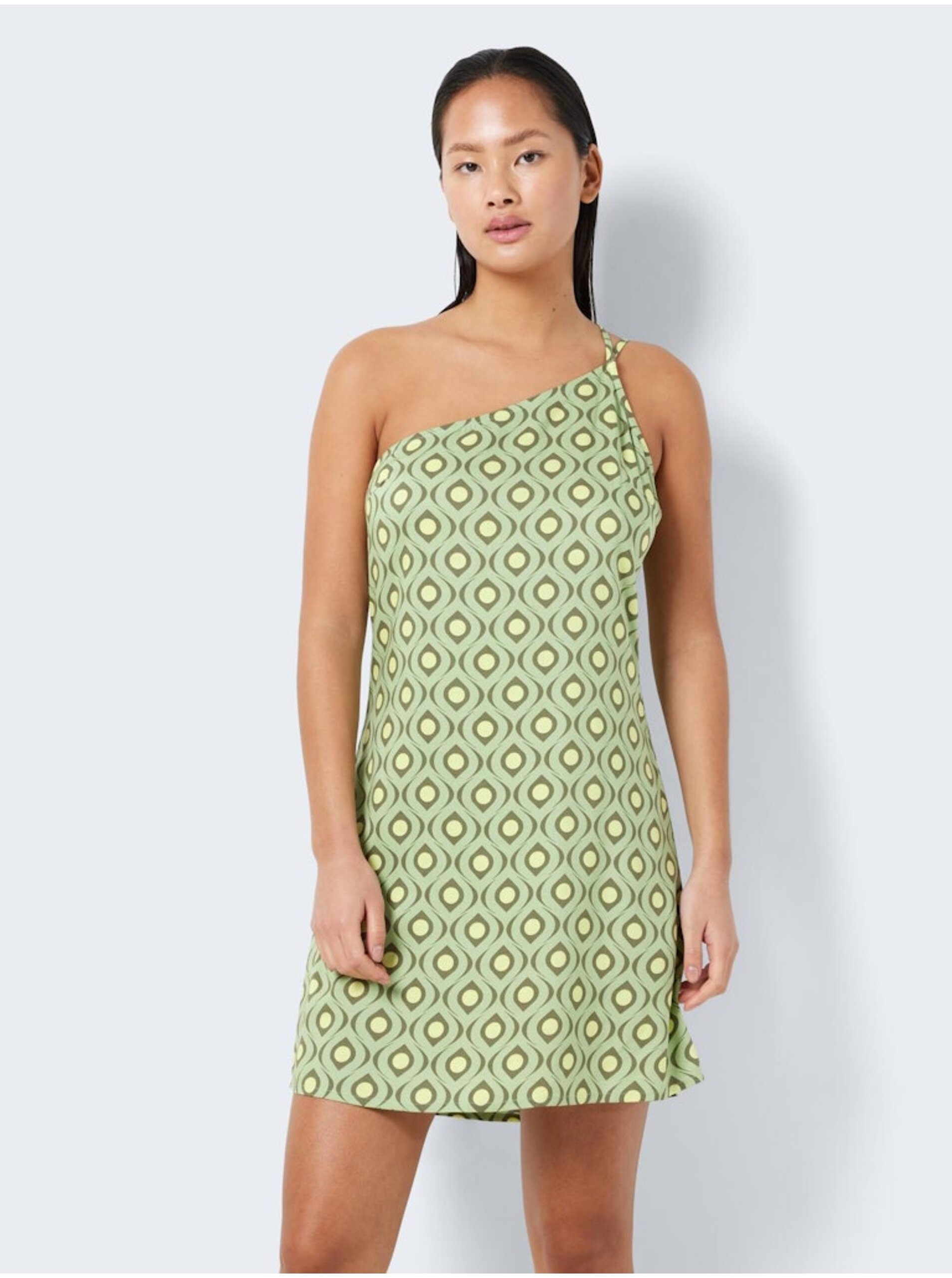 Light green women's patterned dress Noisy May Jules - Women's