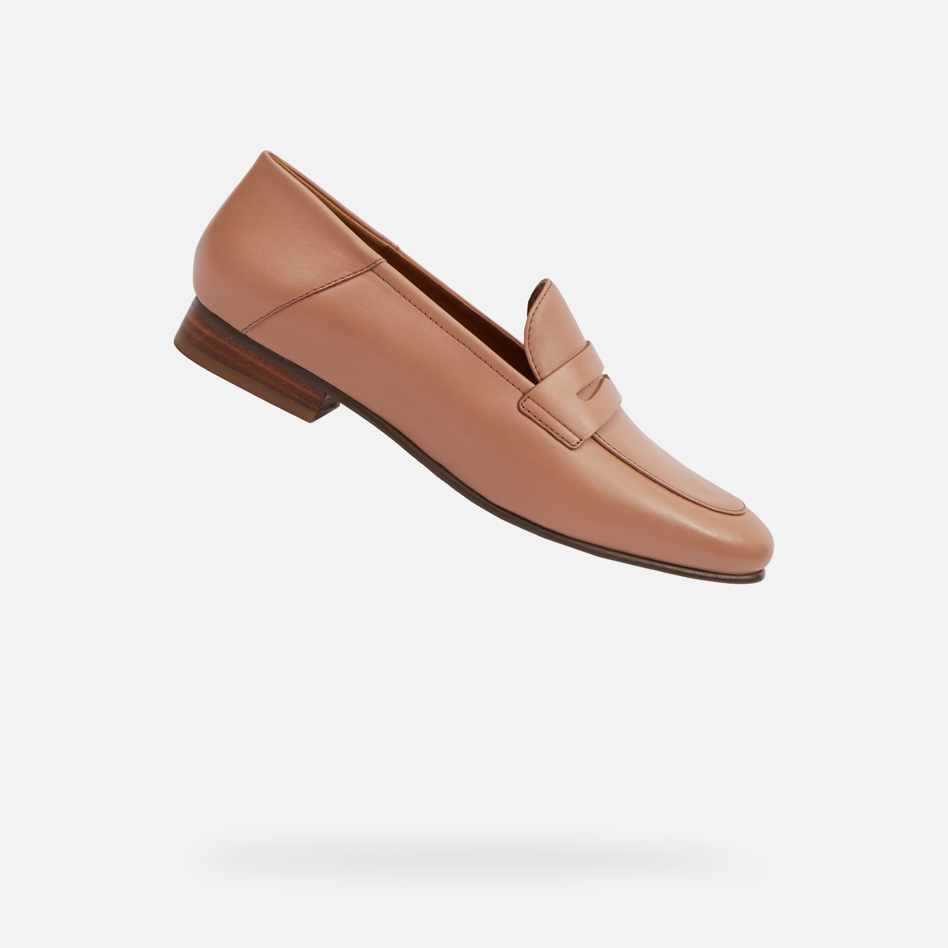 Brown womens moccasins Geox Mantinea - Womens