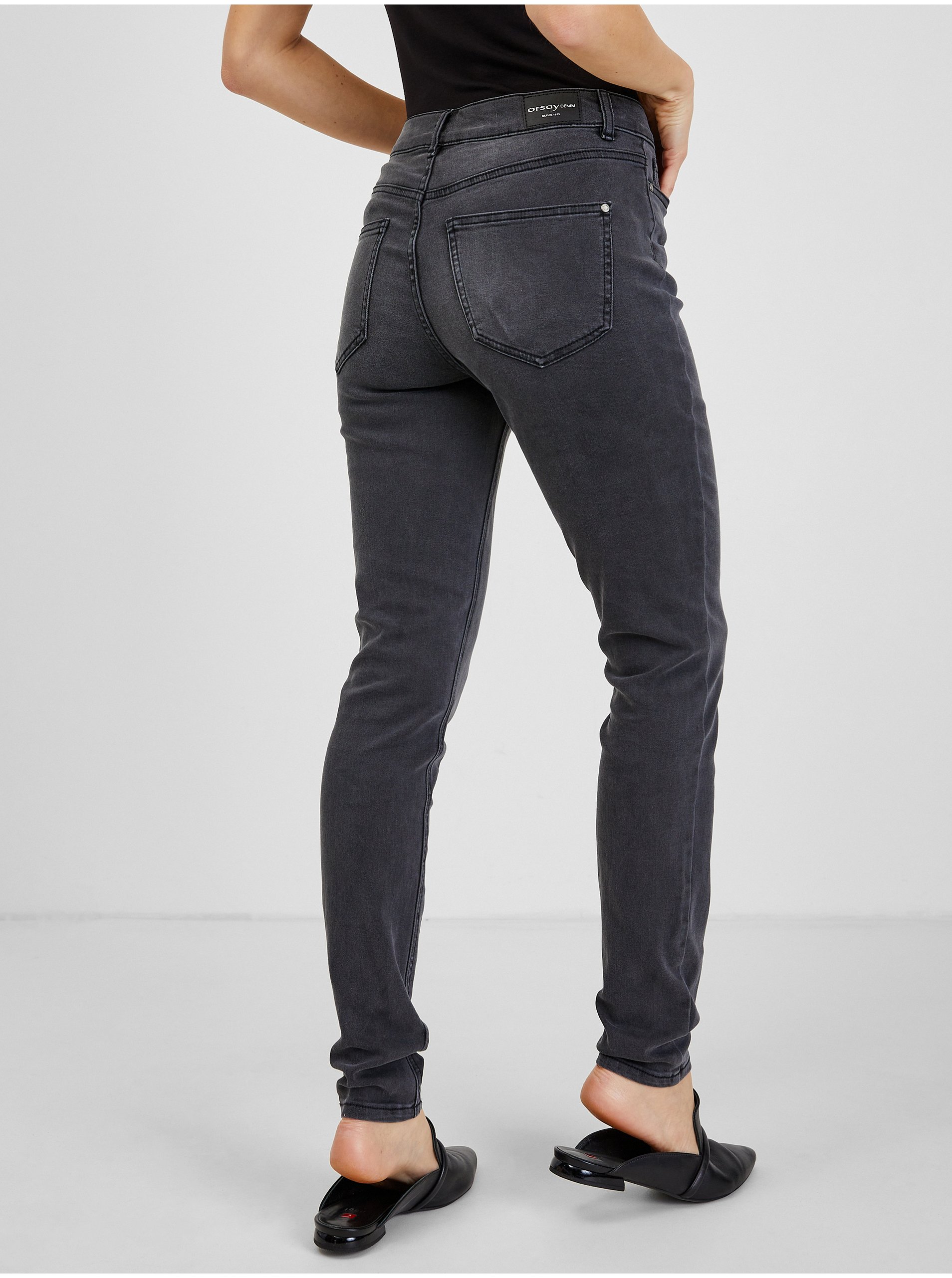 Skinny fit pentru femei ORSAY - gri inchis