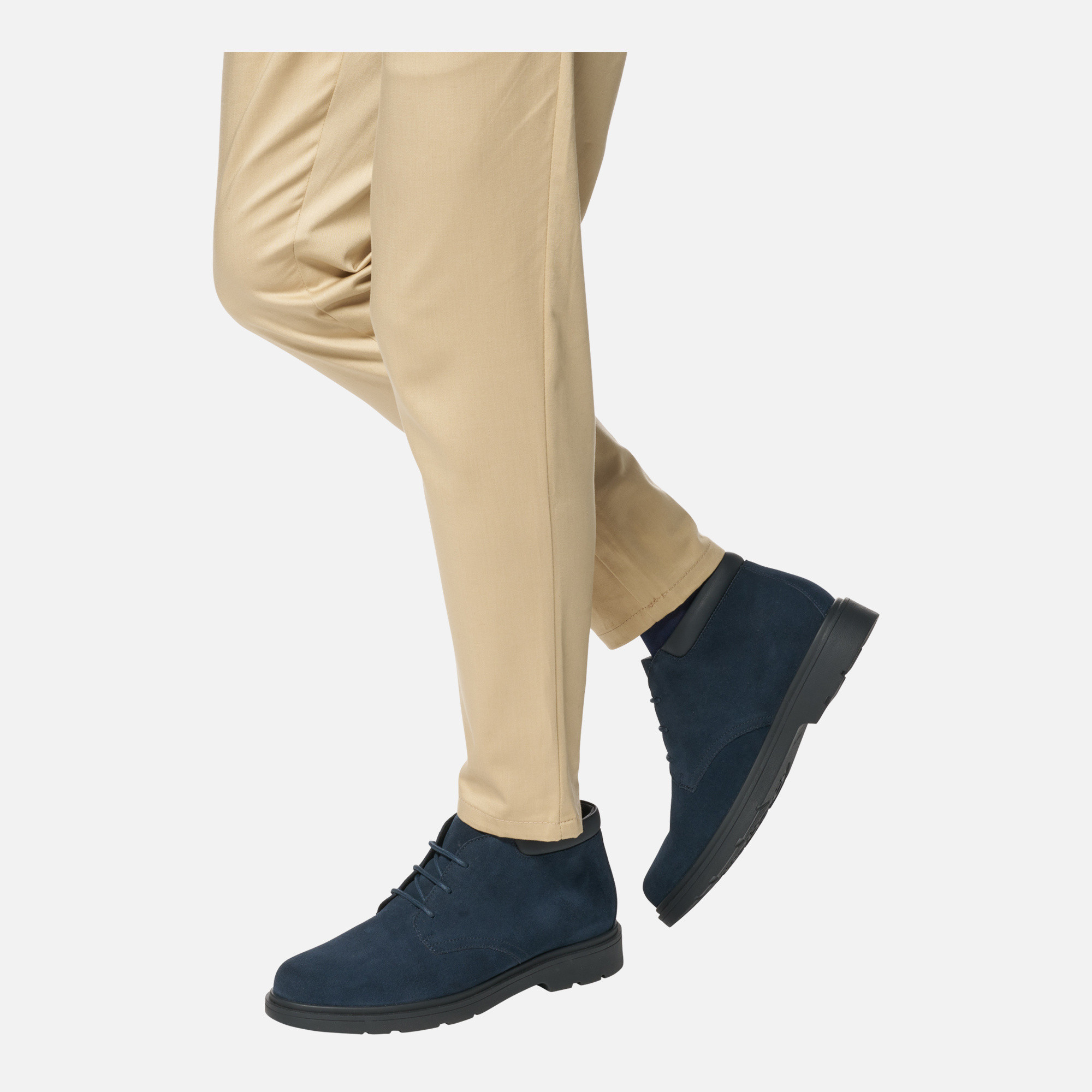 Dark blue men&#039;s ankle boots Geox Spherica EC1 - Men