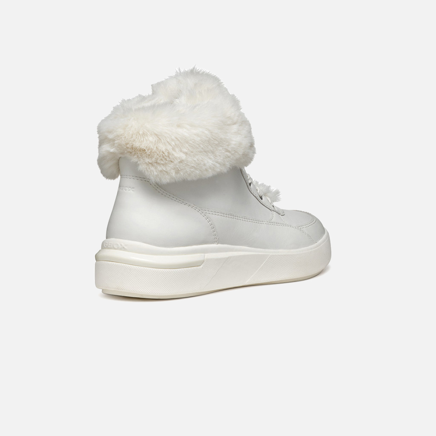 White women's sneakers Geox Dalyla - Women's