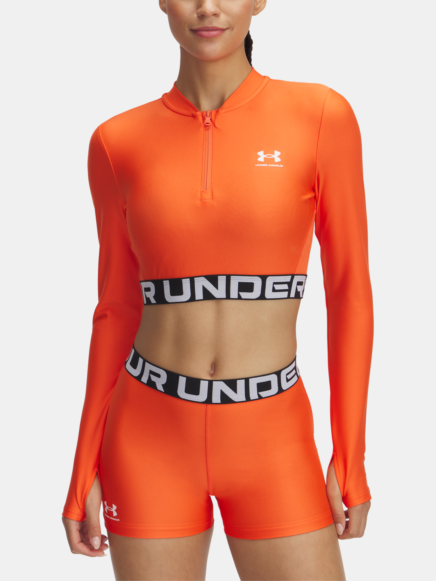 Dámské tričko Under Armour HeatGear Rib 1/4 Zip LS - Dámské