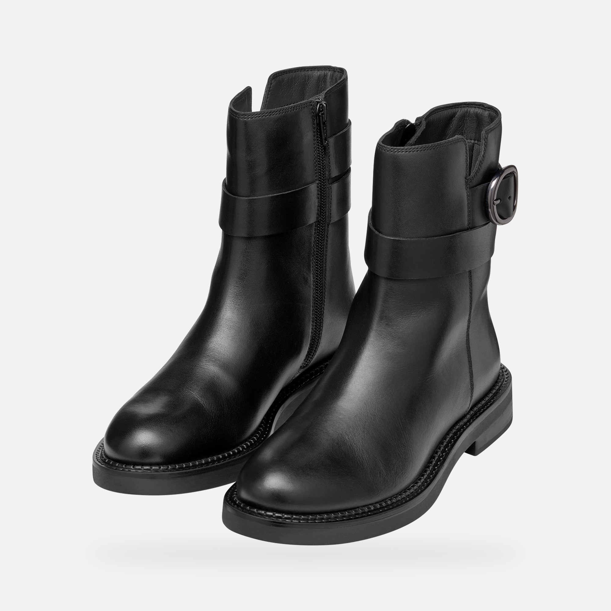 Black women's ankle boots Geox Serilda - Women's