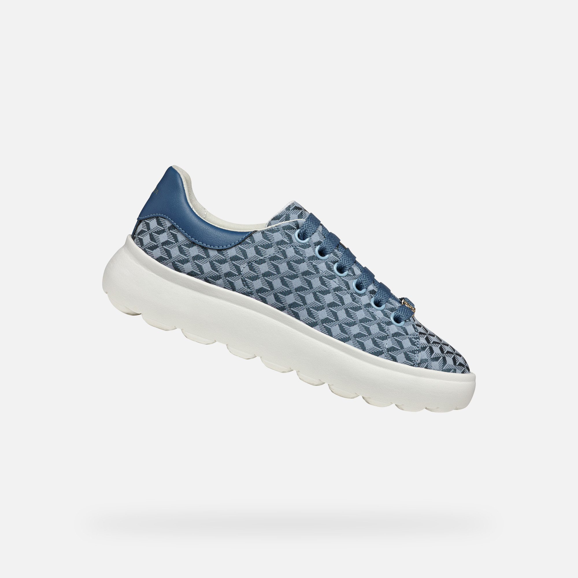 Light blue womens sneakers Geox Spherica EC4.1 - Womens