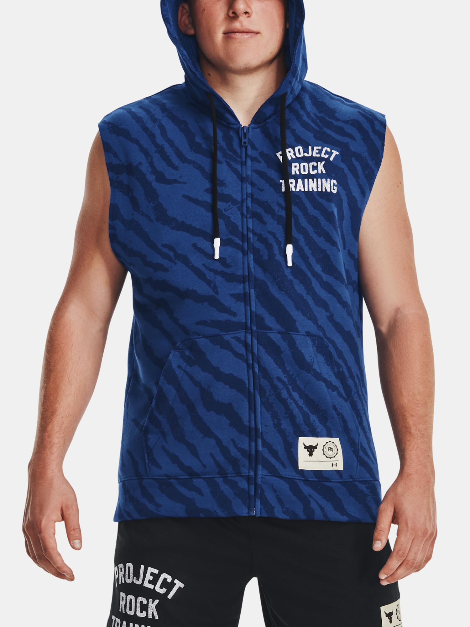 Under Armour Sweatshirt Pjt Rck Rival Pt SL FZ TG-BLU - Men&#039;s