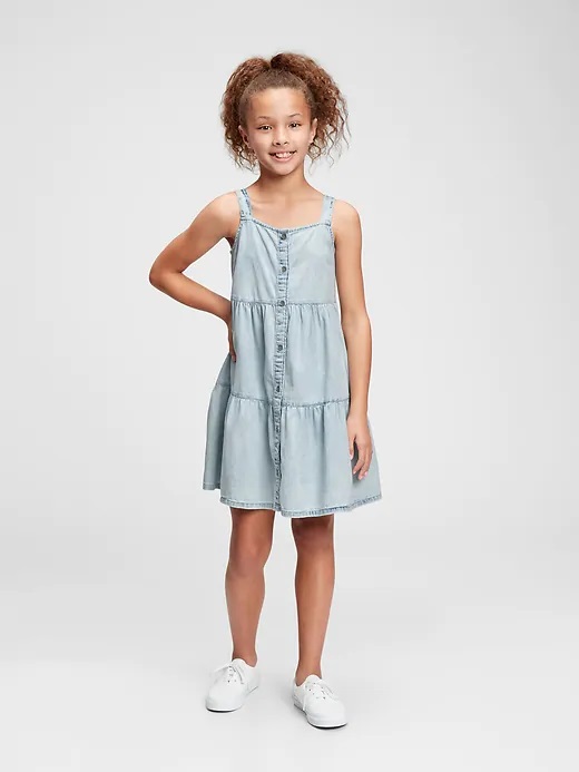 GAP Children's Denim Tiered Dress - Girls