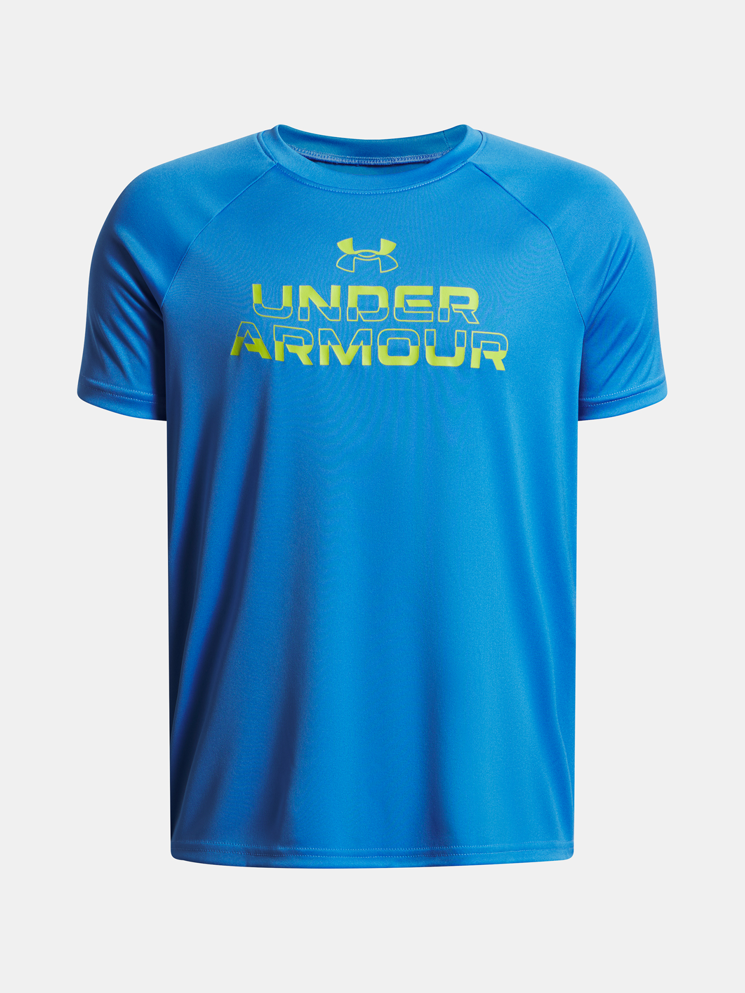 Under Armour UA Tech Split Wordmark SS-BLU Boys T-Shirt - Boys