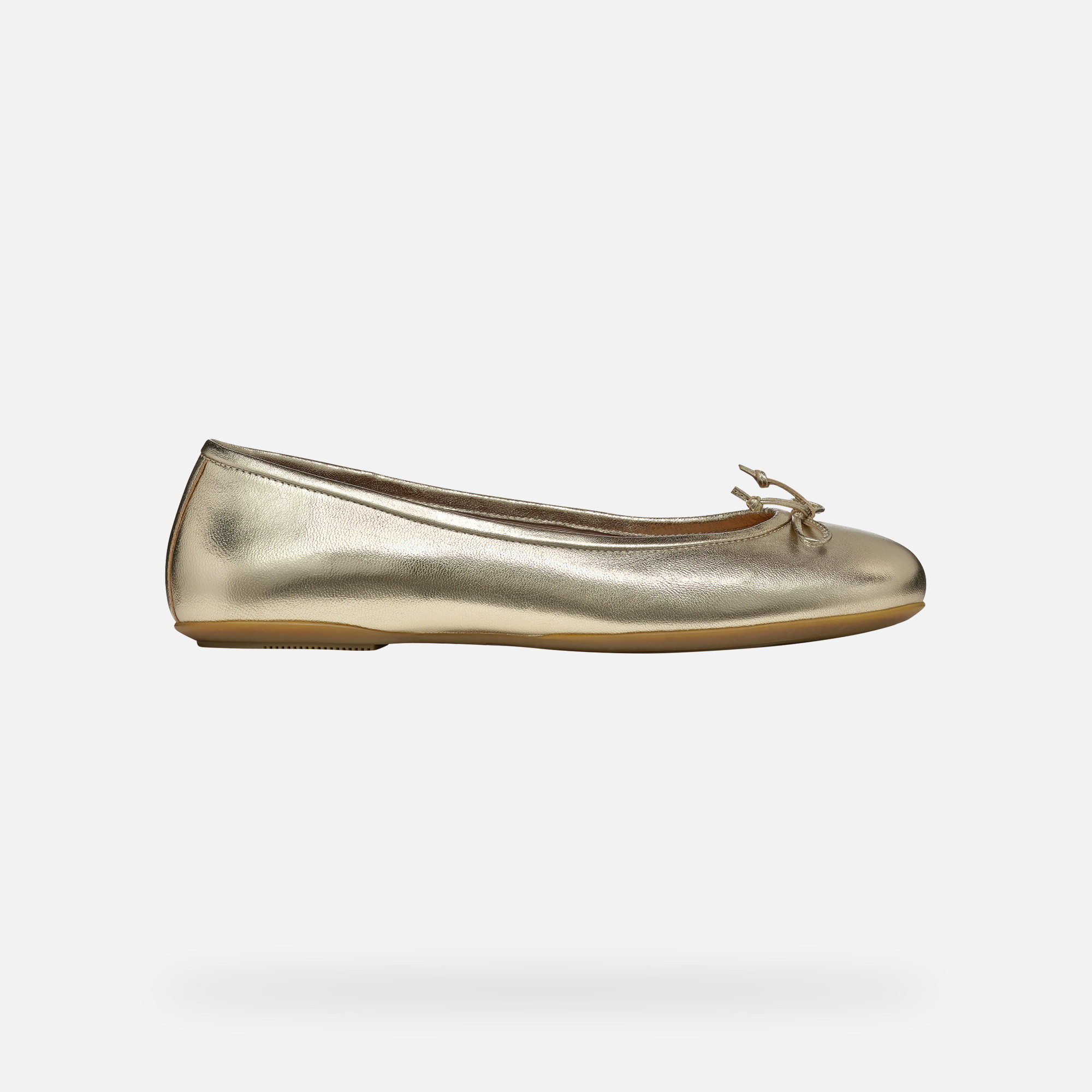 Gold women's ballet flats Geox Palmaria - Women's