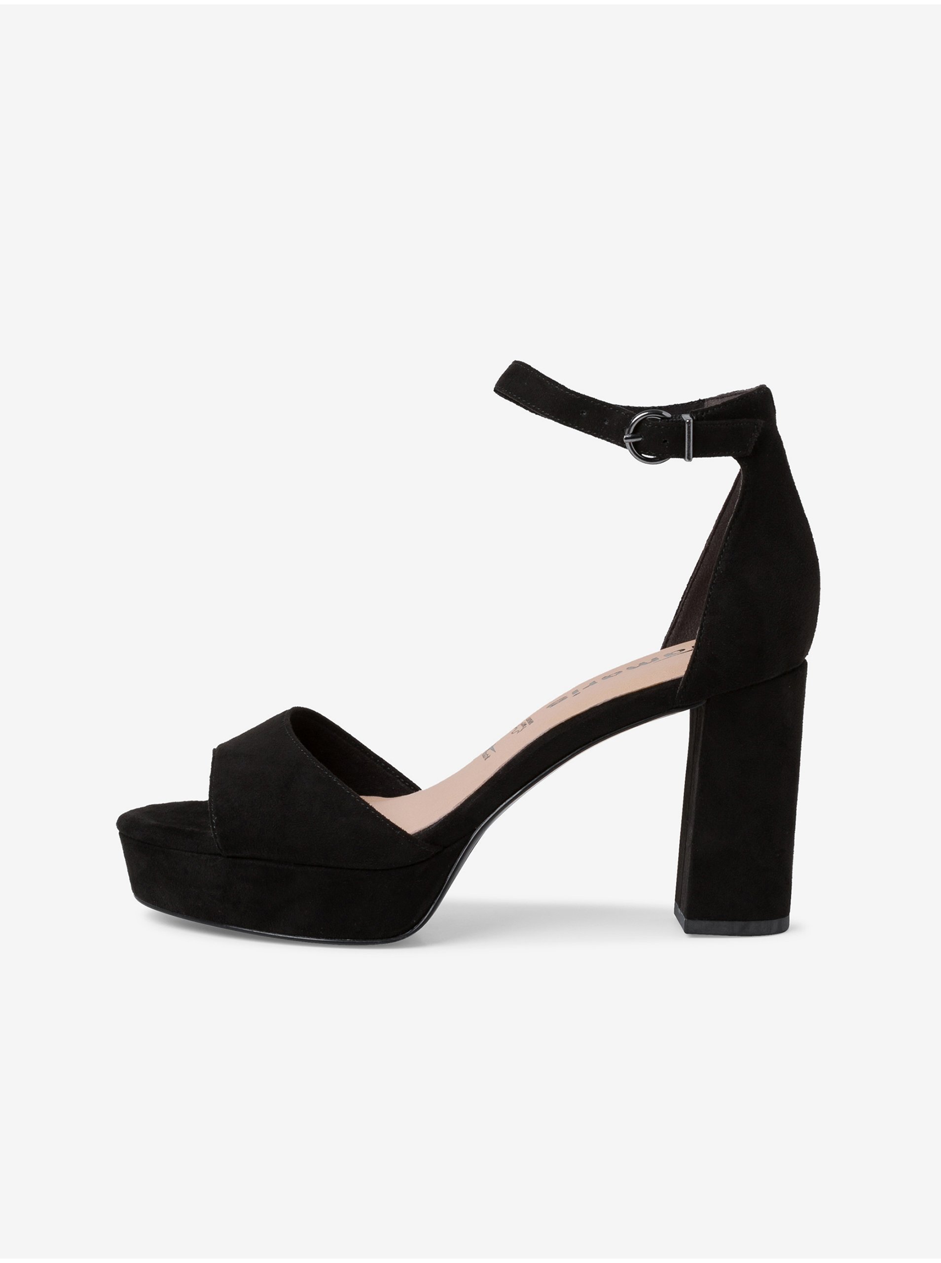 Black Women's High Heel in Suede Tamaris - Ladies