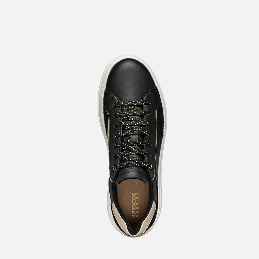 Black women's sneakers Geox Spherica Ecub-2 - Women's