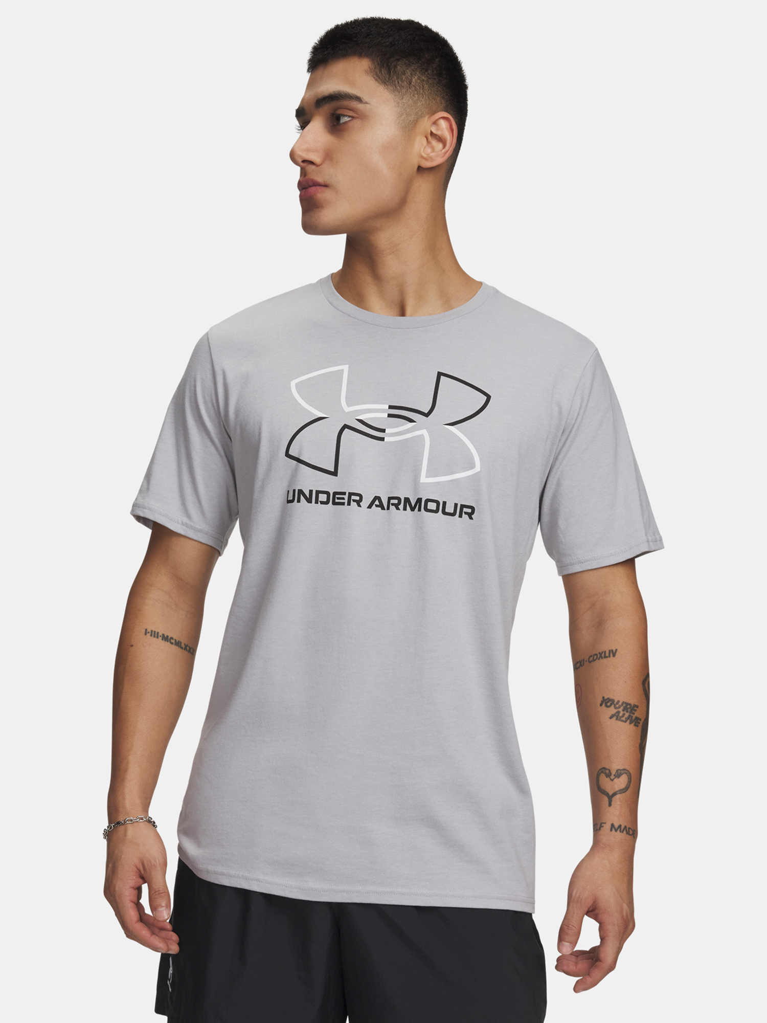 Šedé pánské tričko Under Armour UA GL Foundation Update SS