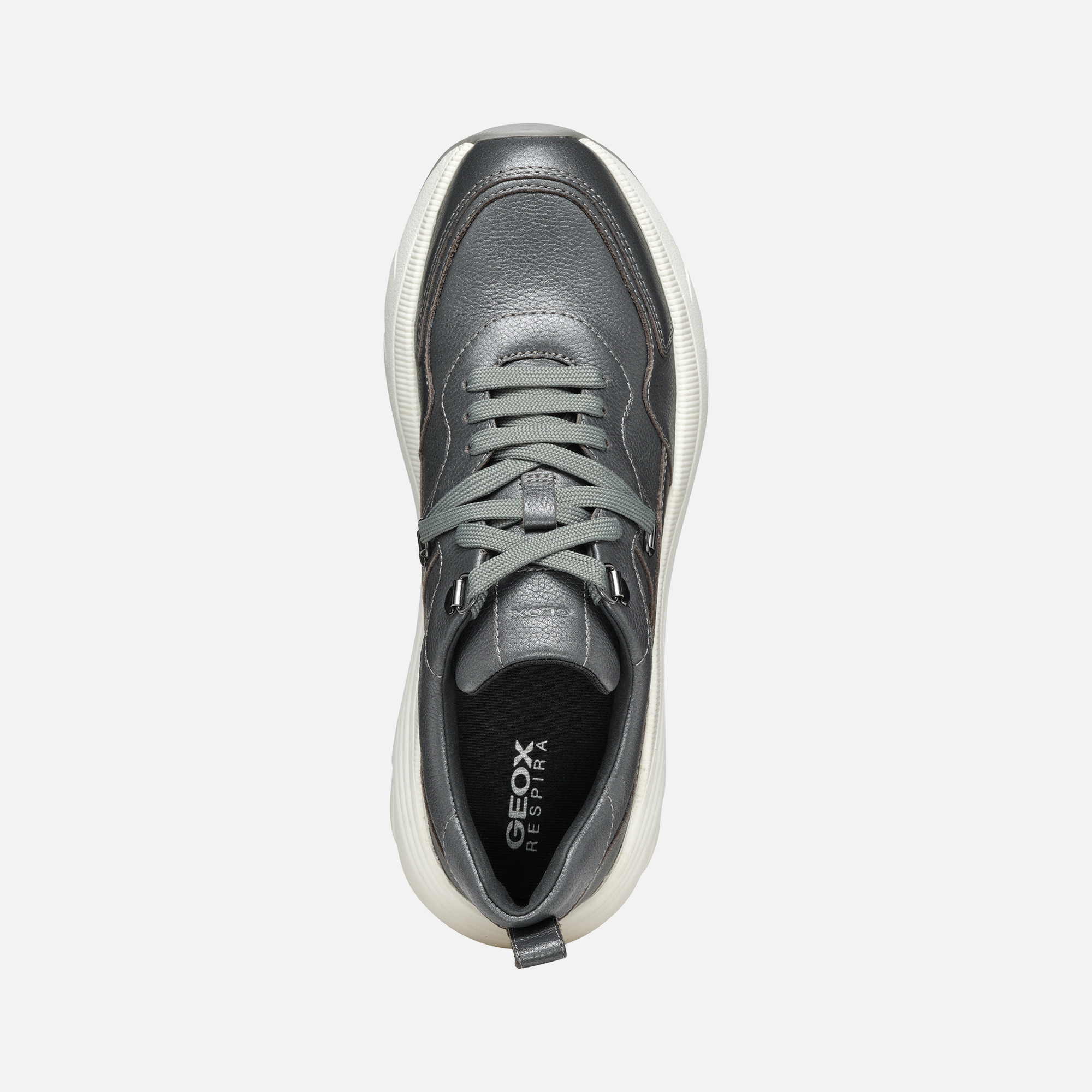 Dark grey women's sneakers Geox Diamanta - Women's