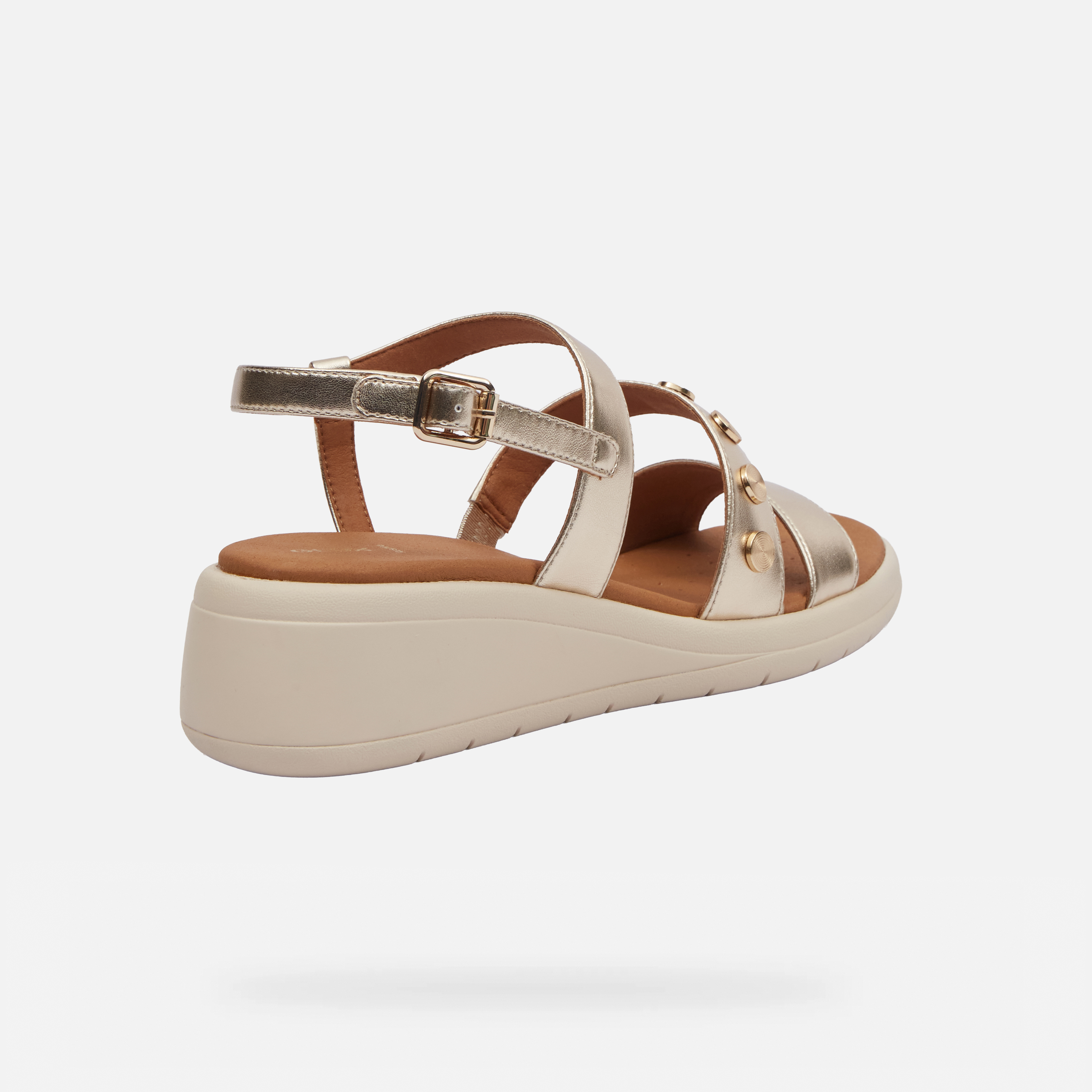 Gold women&#039;s sandals Geox Meliconia - Women&#039;s